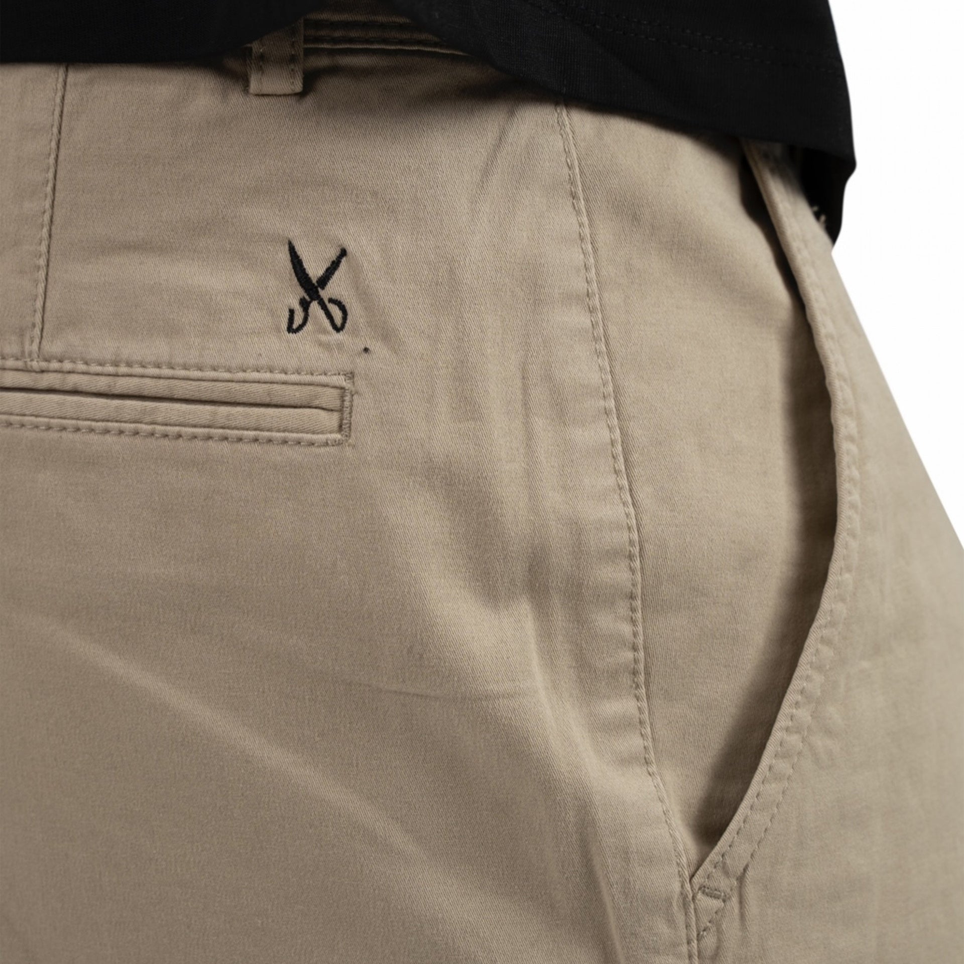Beige Jeans Shorts From Weaver Design