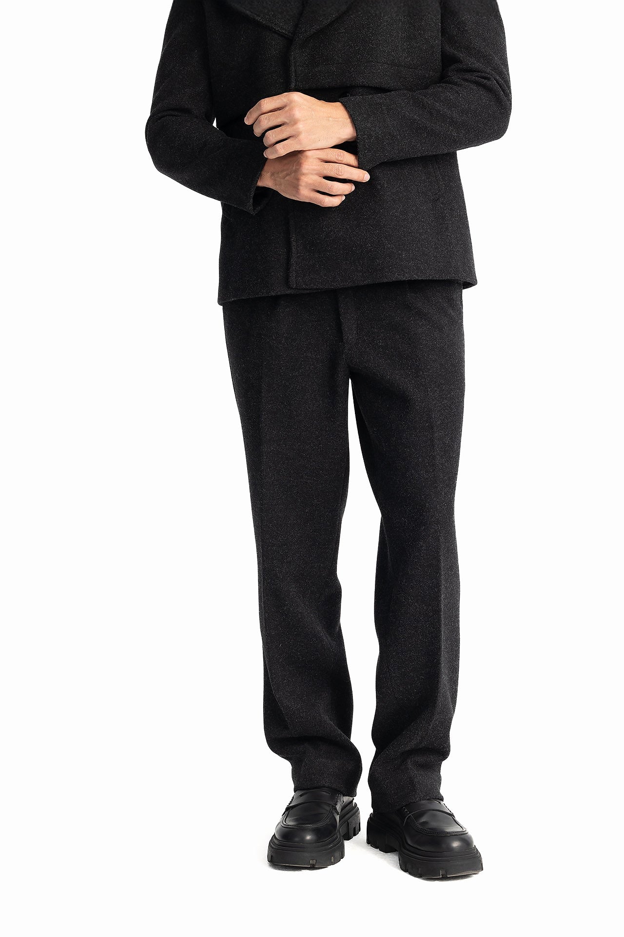 Men Black Sherlock's 4 Button Jacket by Hajruss