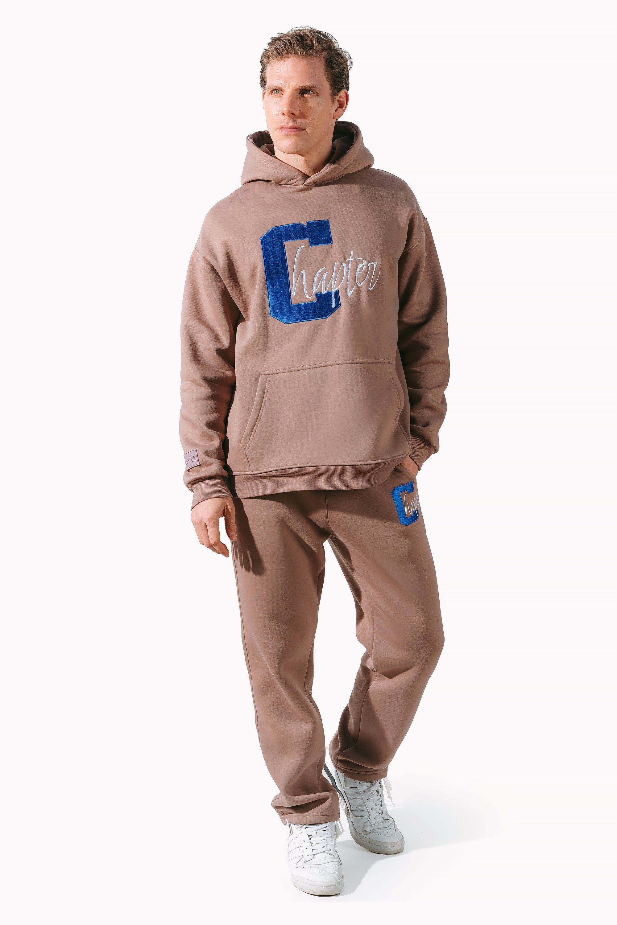 Taupe Unisex C Logo Sweatpants by Chapter