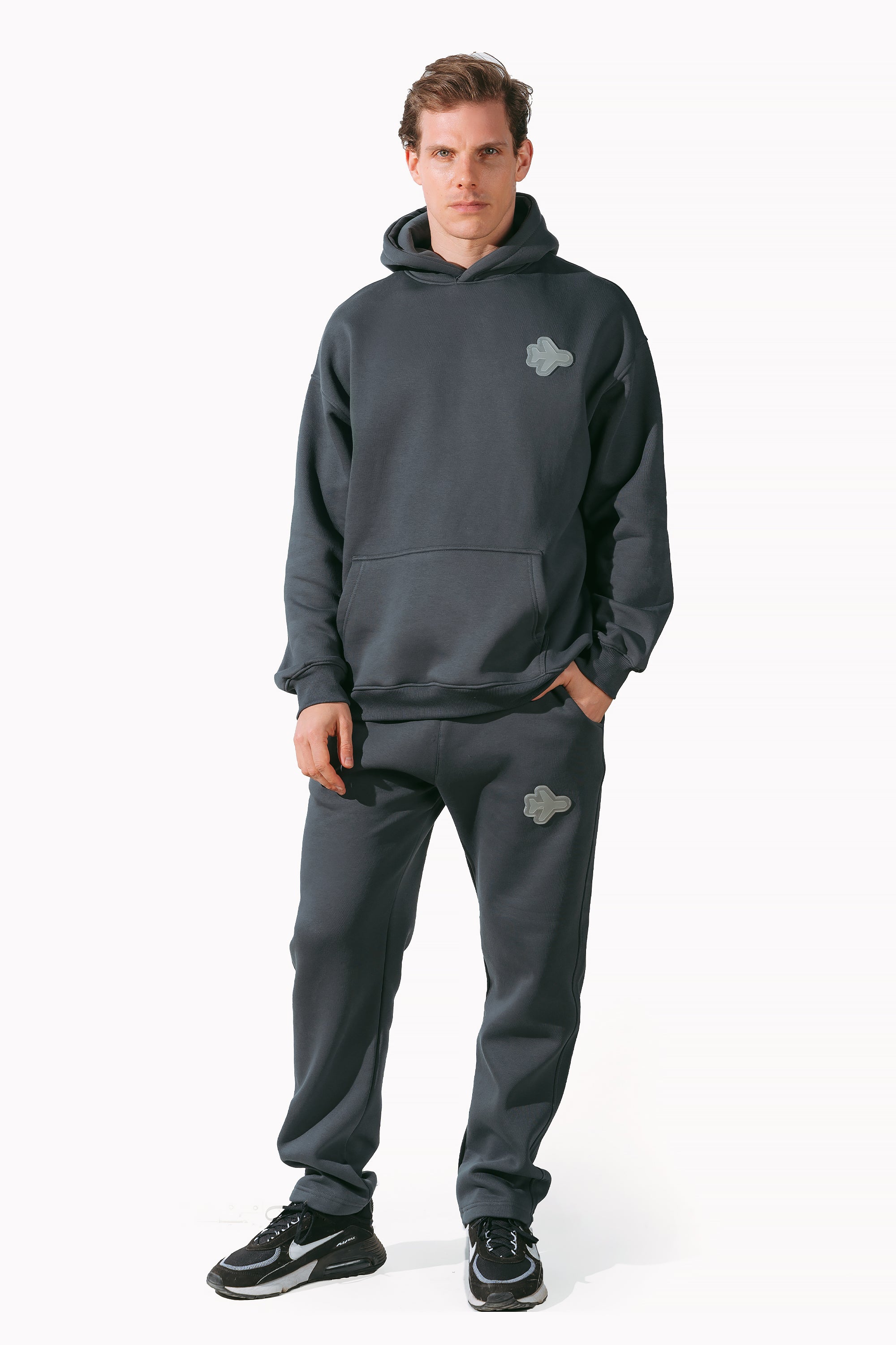 Grey Unisex Flight Sweatpants by Chapter