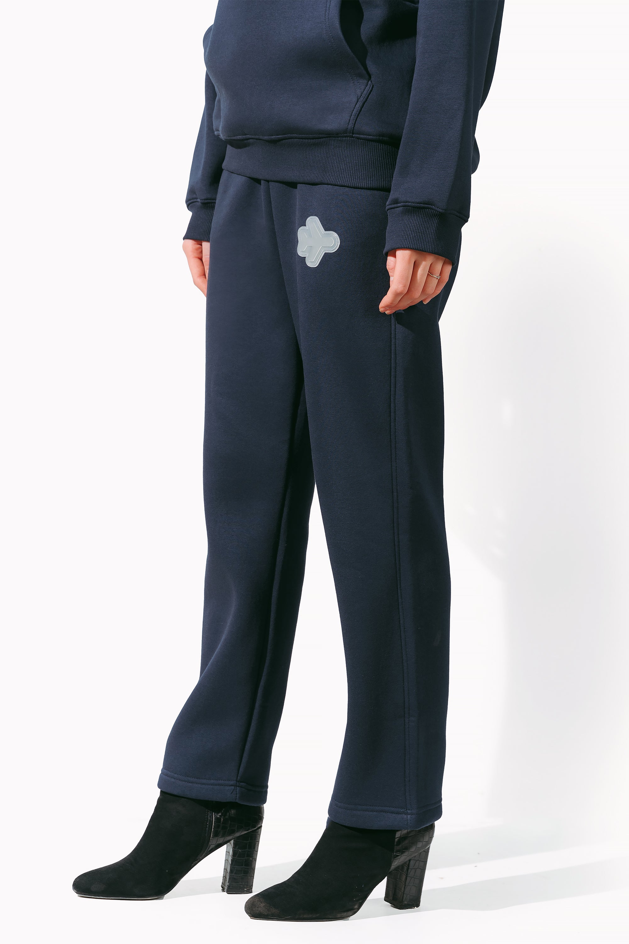 Navy Blue Unisex Flight Sweatpants by Chapter