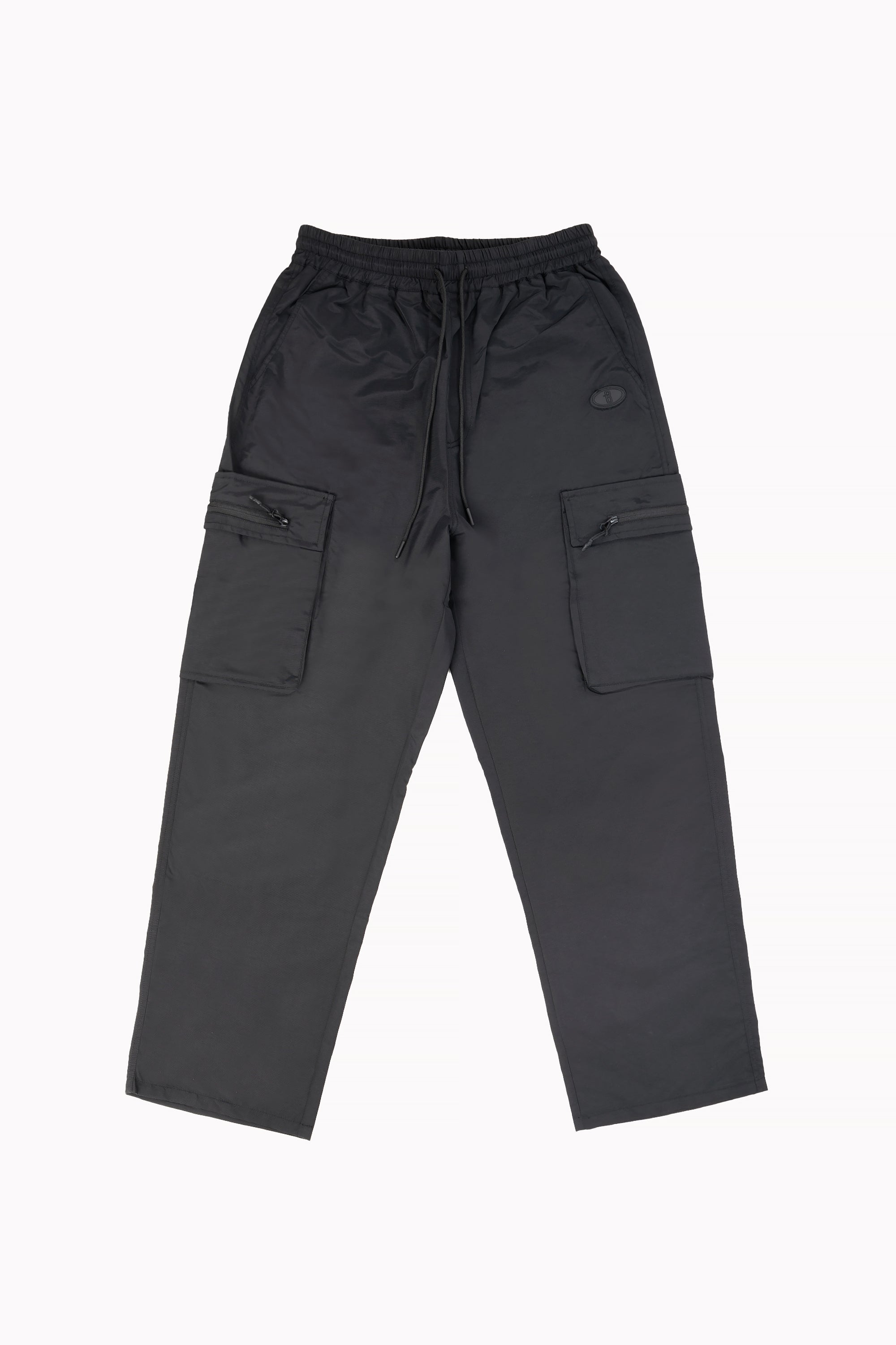 Black Unisex Big Pockets Cargo Pants by Brandtionary