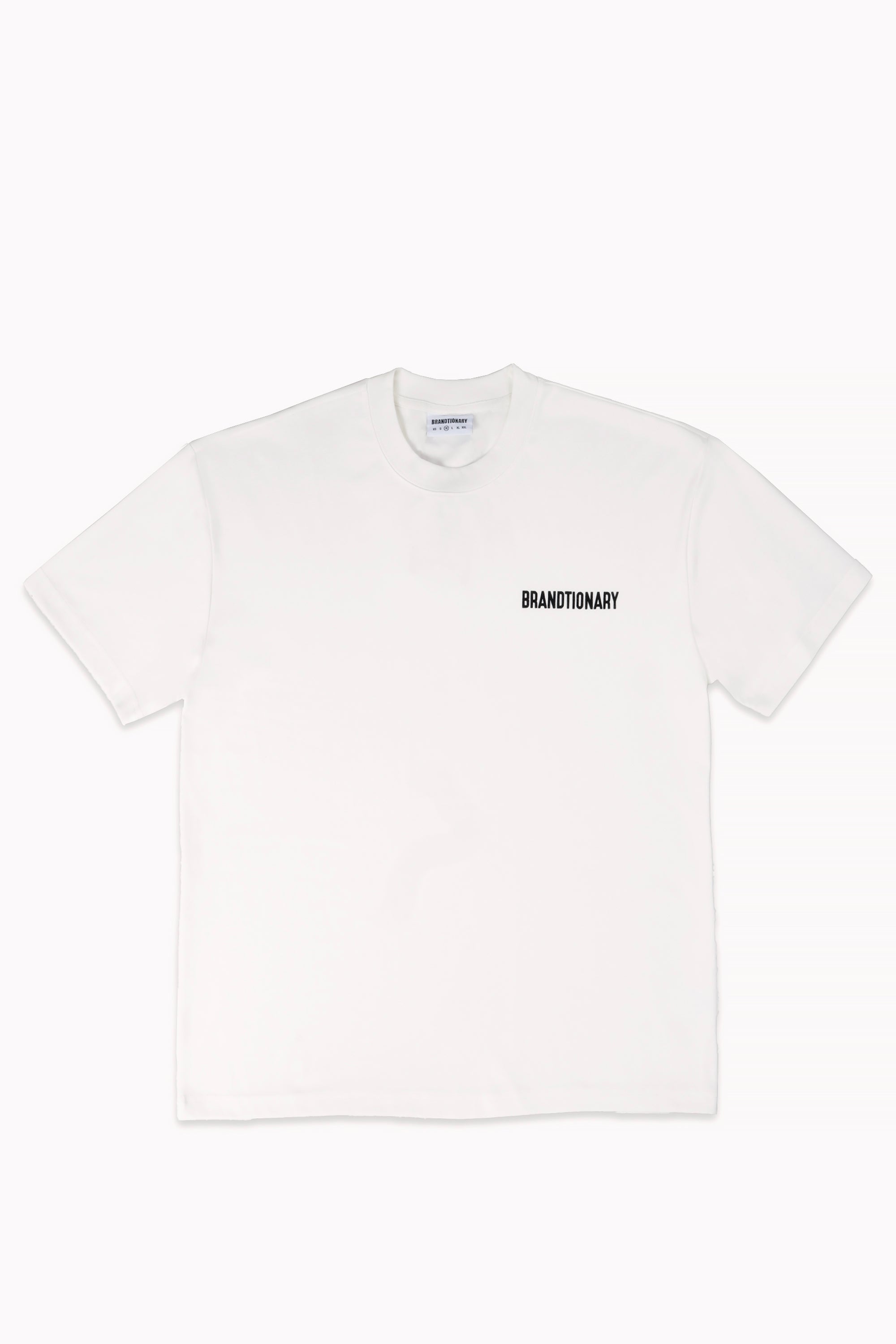 White Unisex Brandtionary Classic T-shirt by Brandtionary