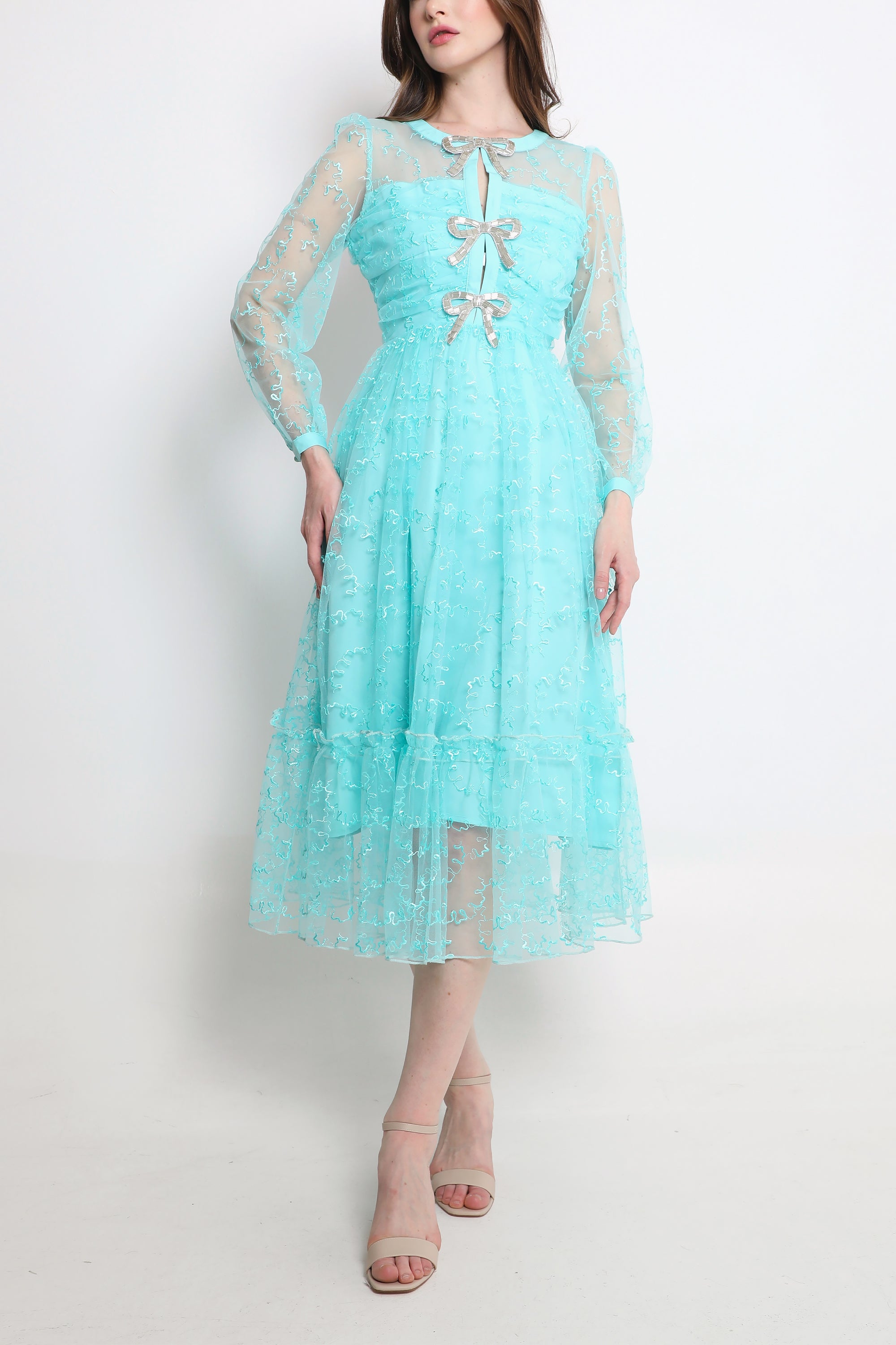 Turquoise Layoni Dress by Velton