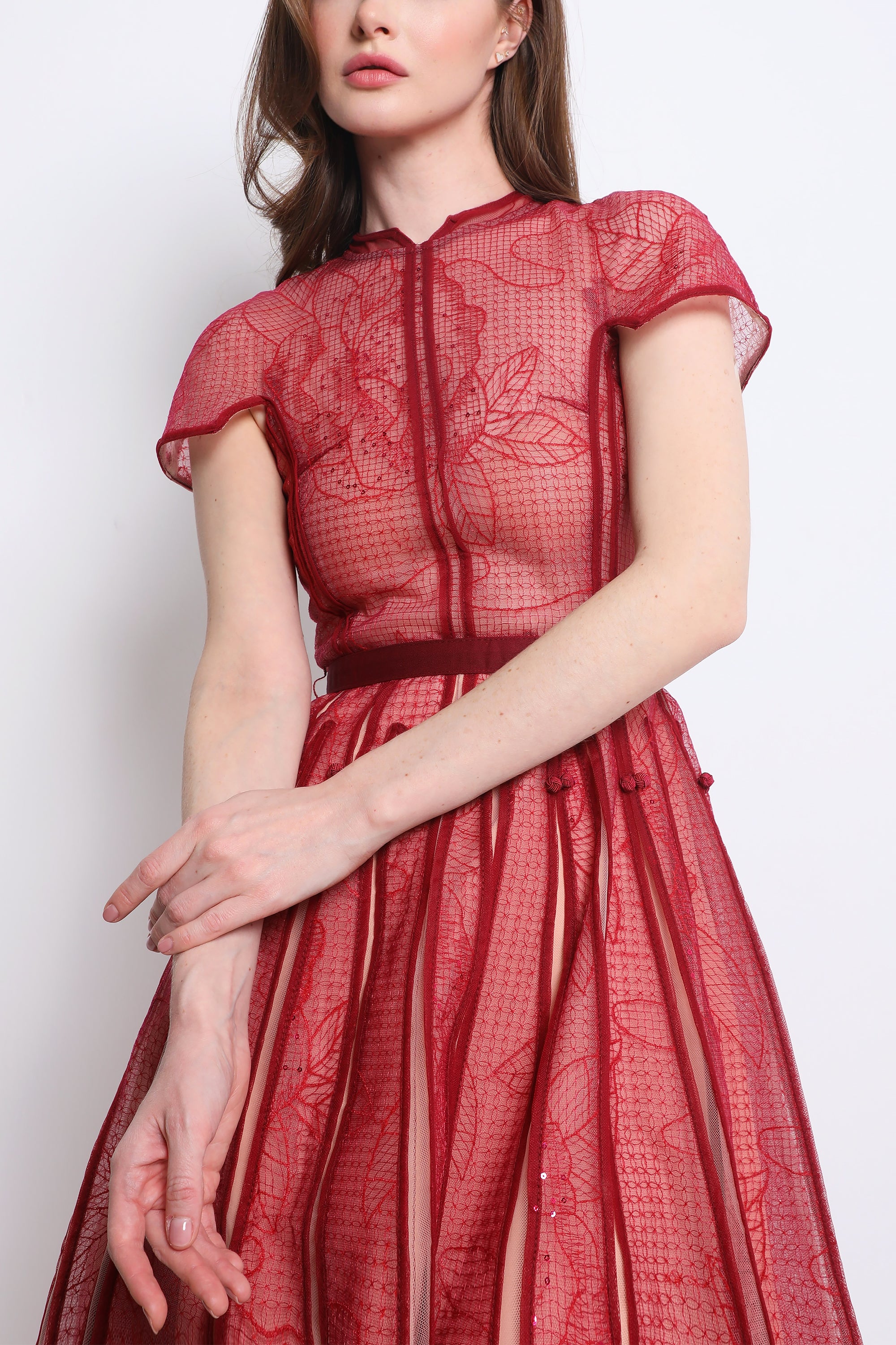 Pink Ghadeer Dress by Velton