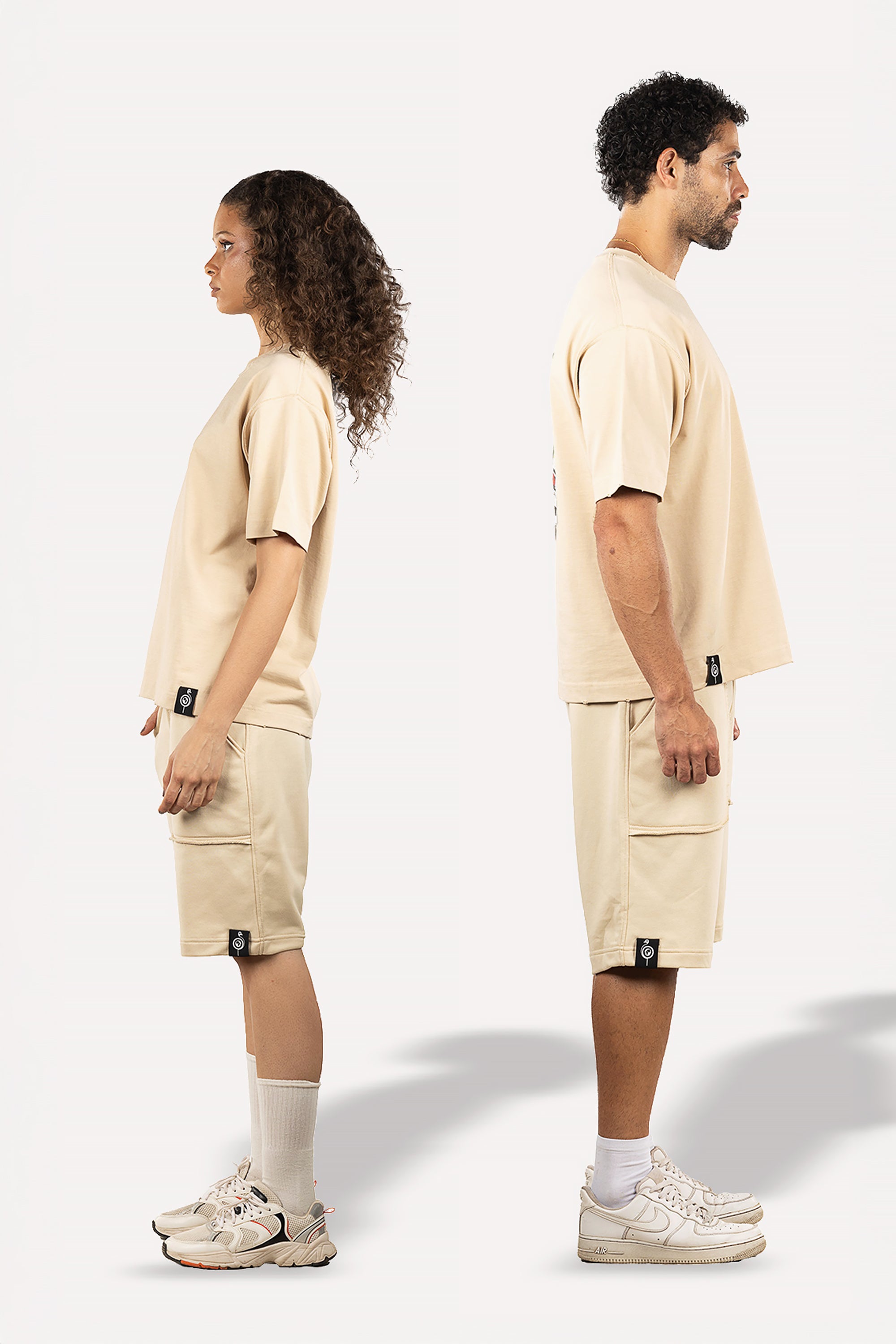 Beige Saudi Arabia Set of T-Shirt and Shorts by Maps
