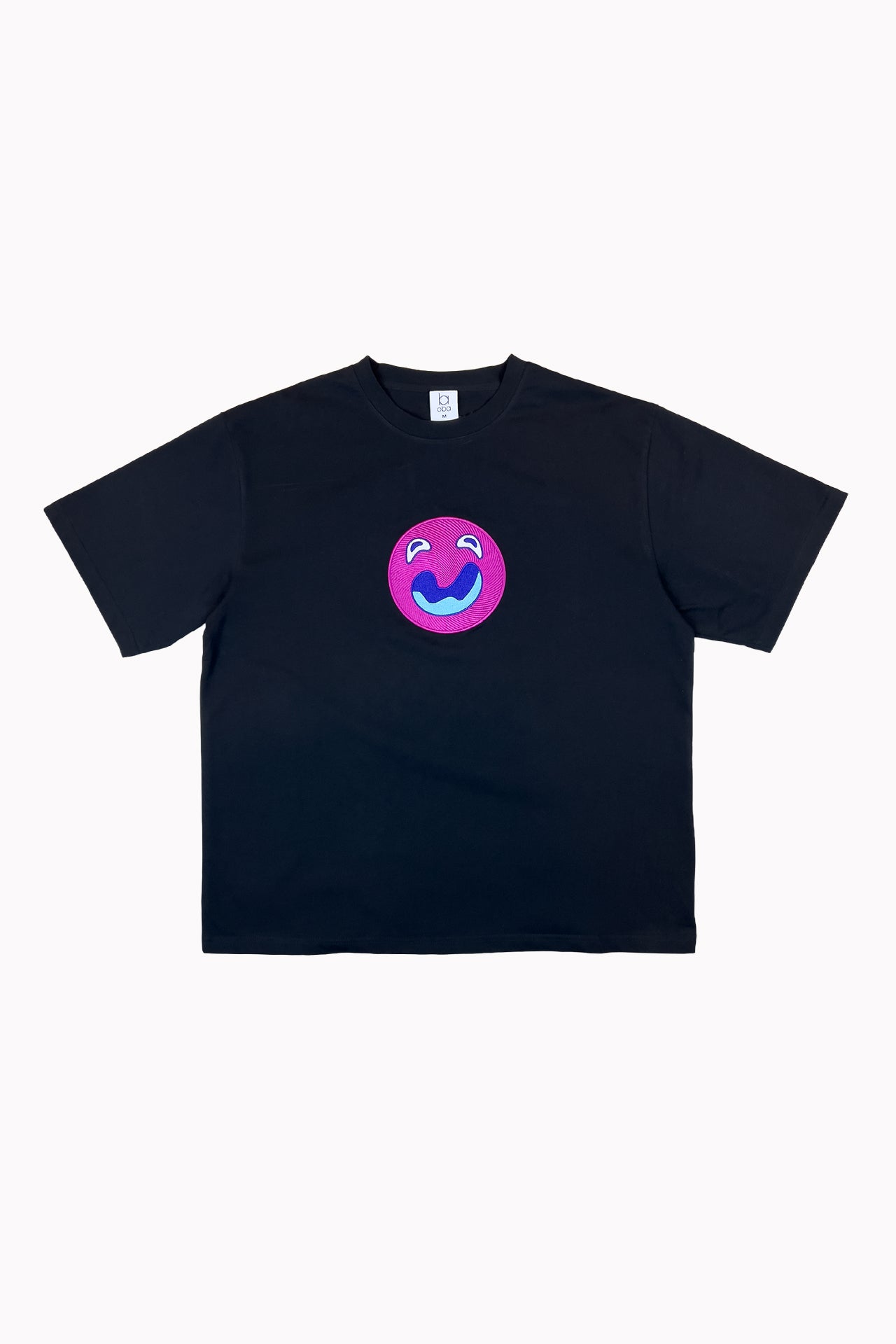 Black Unisex Crazy Pink T-shirt by Oba