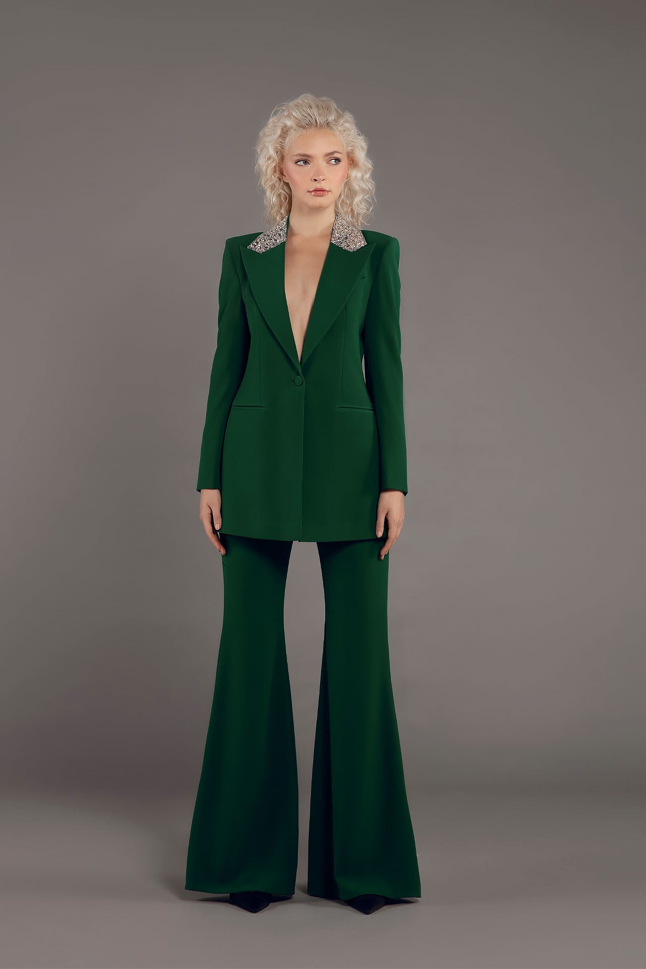 The Wide-Leg Crepe Trouser by Lili Blanc