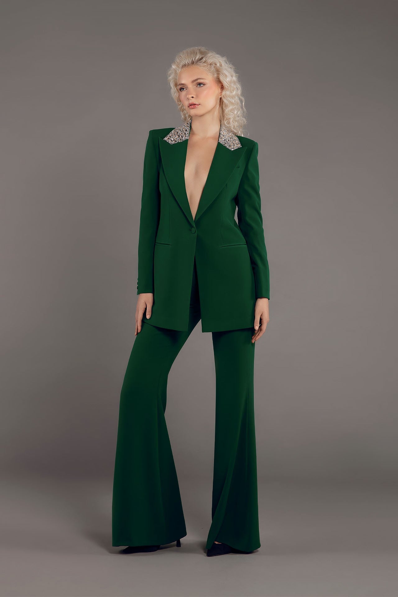 The Wide-Leg Crepe Trouser by Lili Blanc