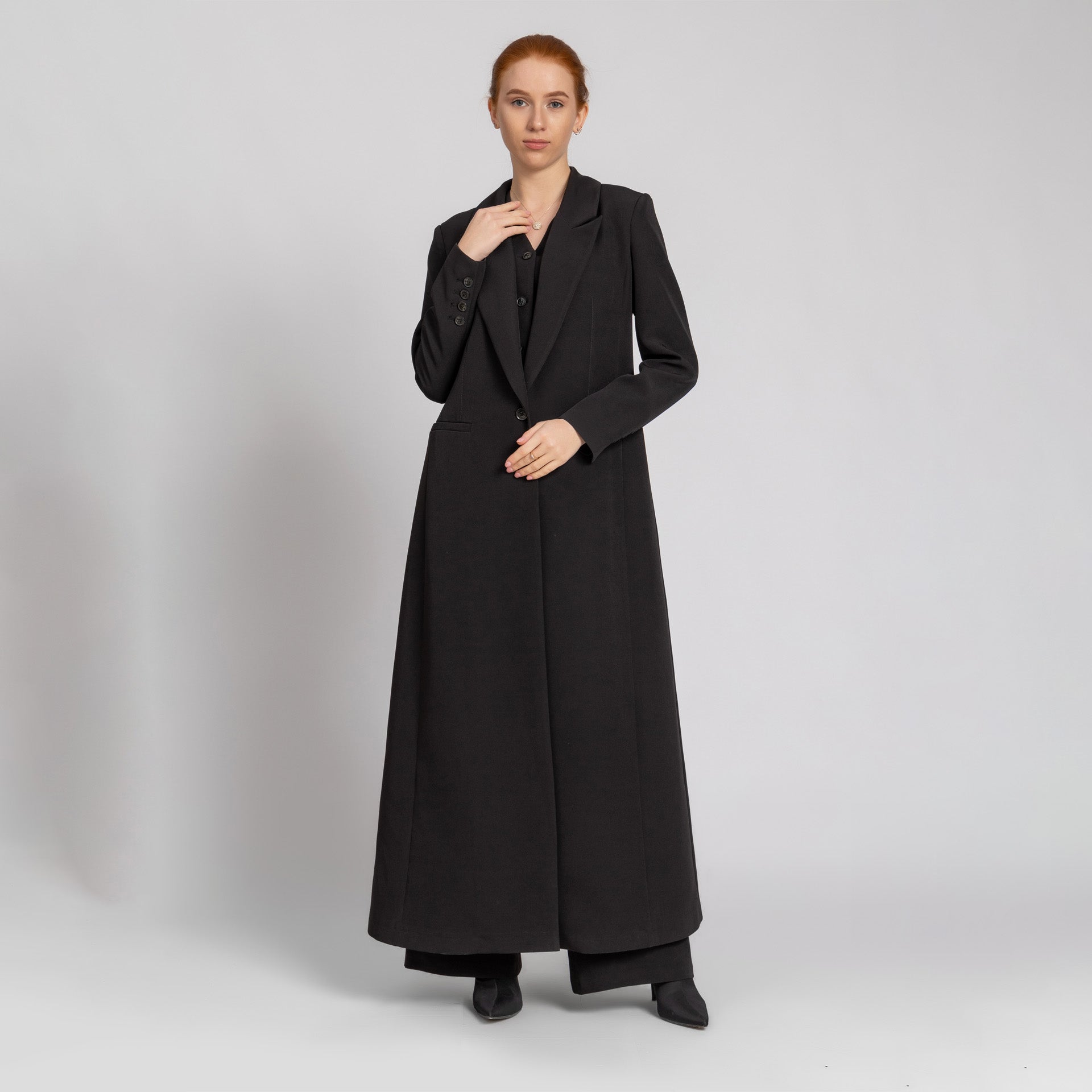 Black Crepe Suit Abaya From Elanove