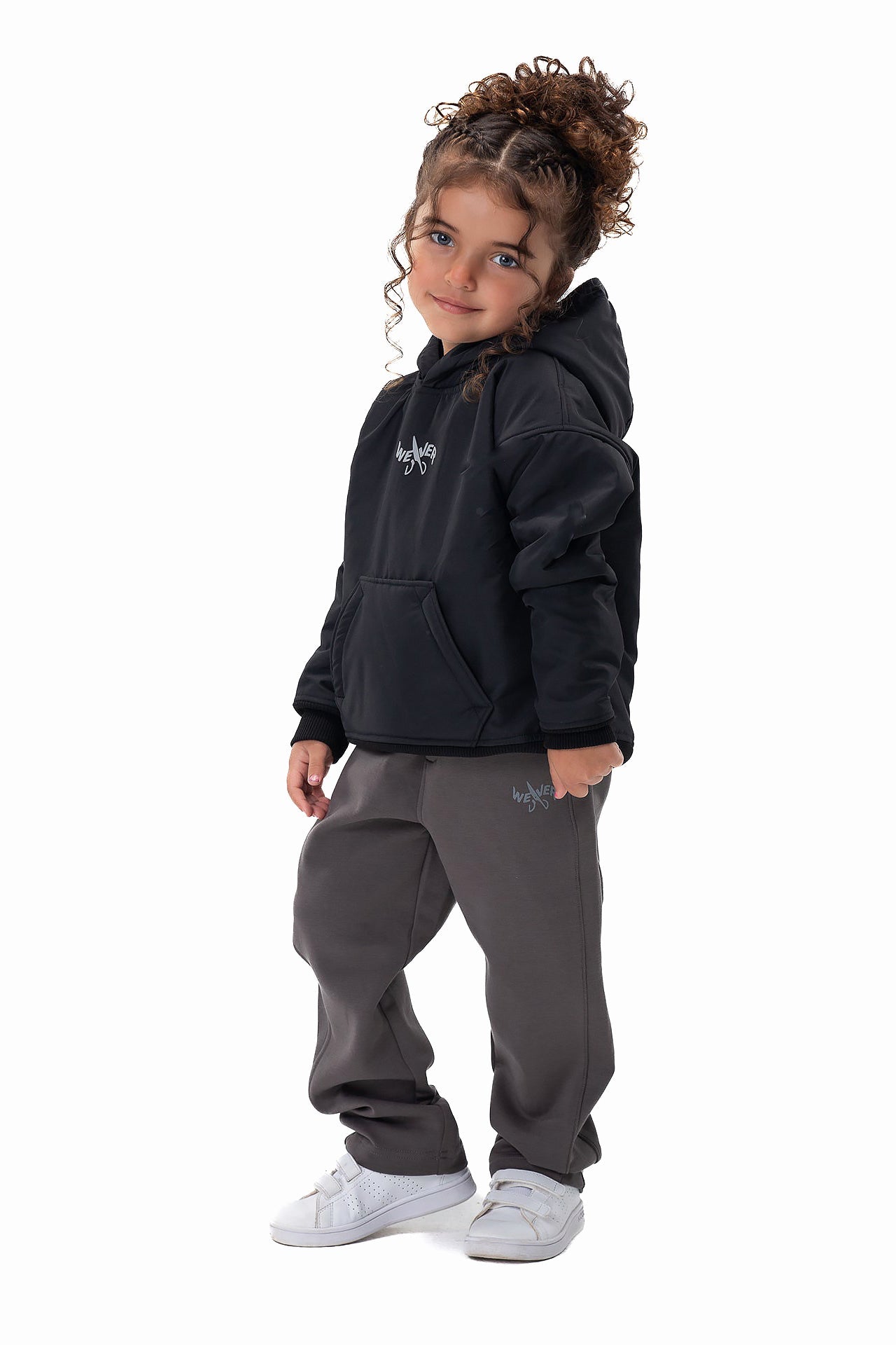 Kids' Black Snowy Hoodie By Weaver Design