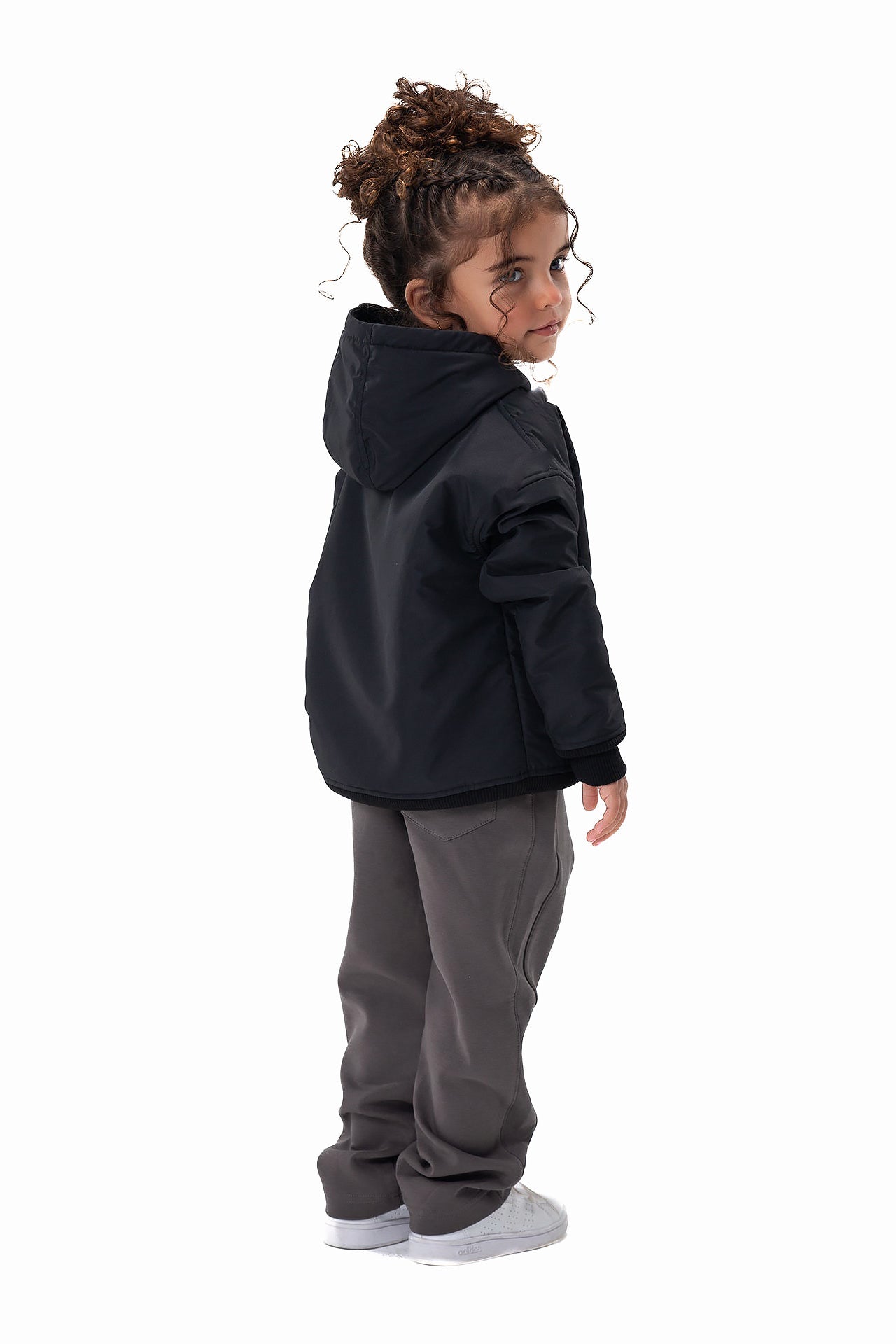 Kids' Black Snowy Hoodie By Weaver Design