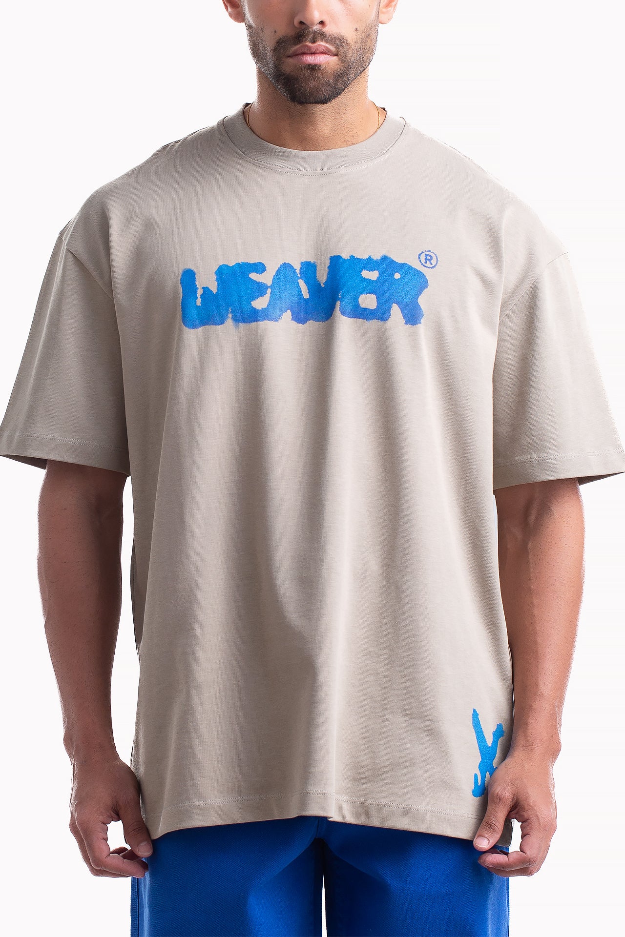 Light Grey Cotton Ink T-shirt by Weaver Design