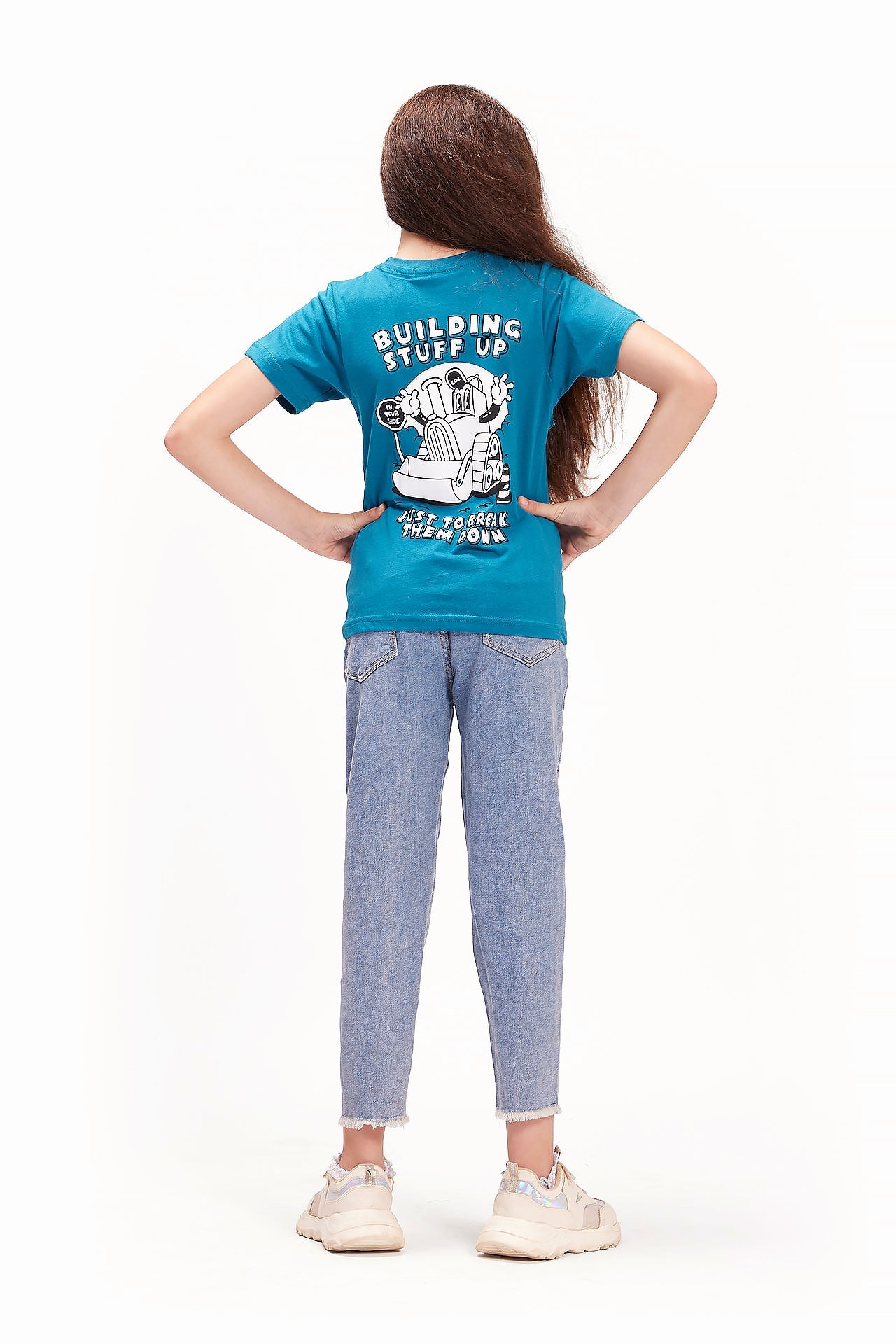 Kids Blue Build N Break T-shirt By In Your Shoe