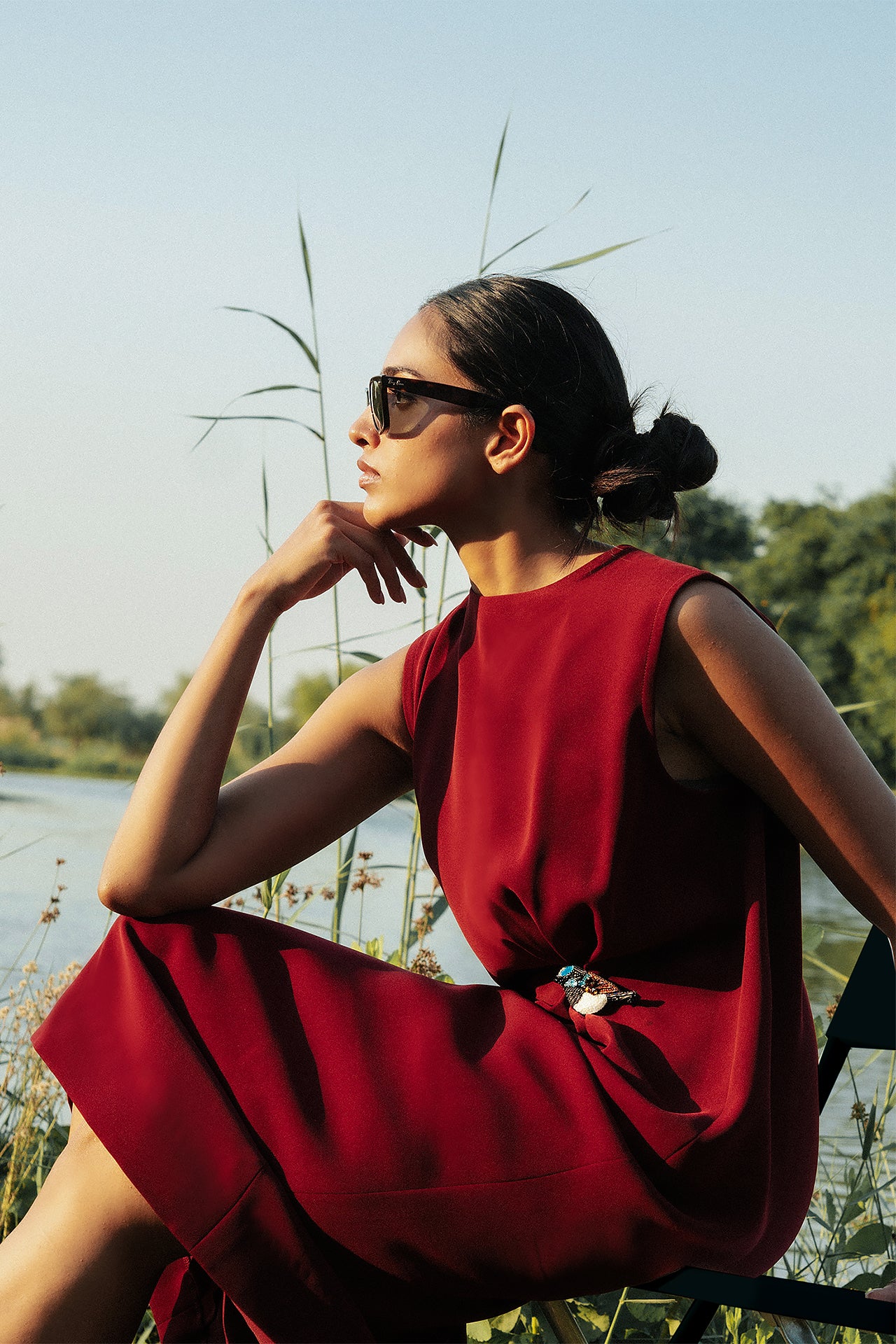 The Fairy Wren Burgundy Dress by Canava