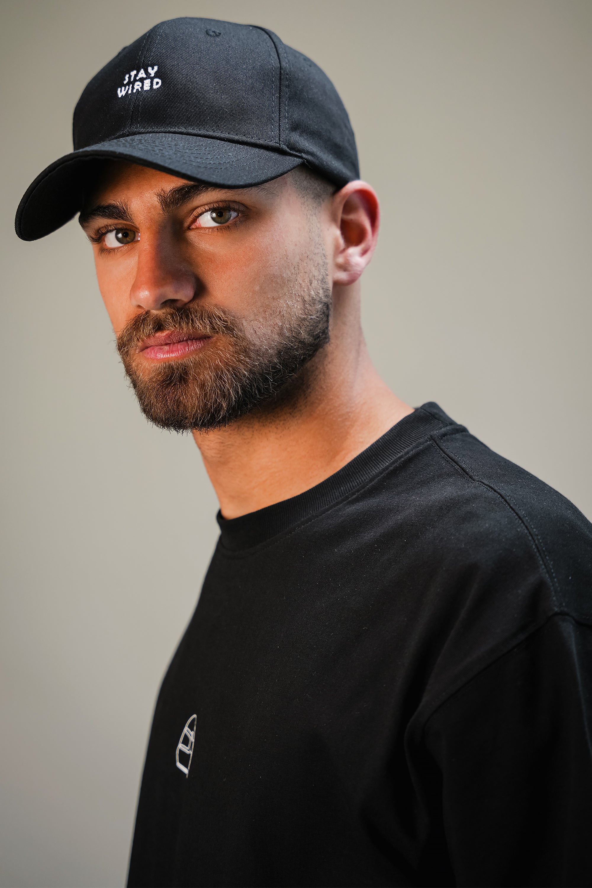 Black Graphic Baseball Cap by Circuit