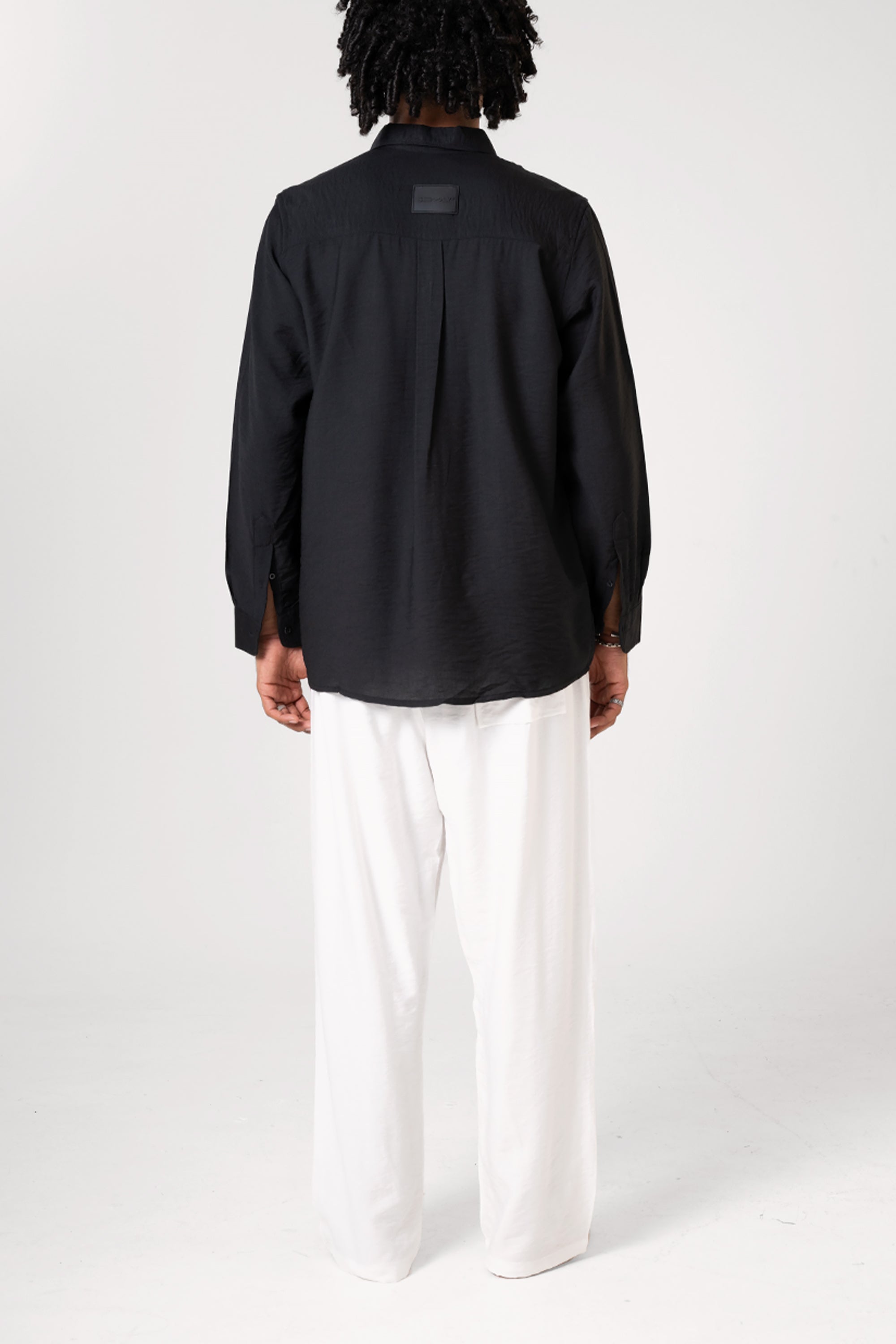Black Linen Shirt by Seemly