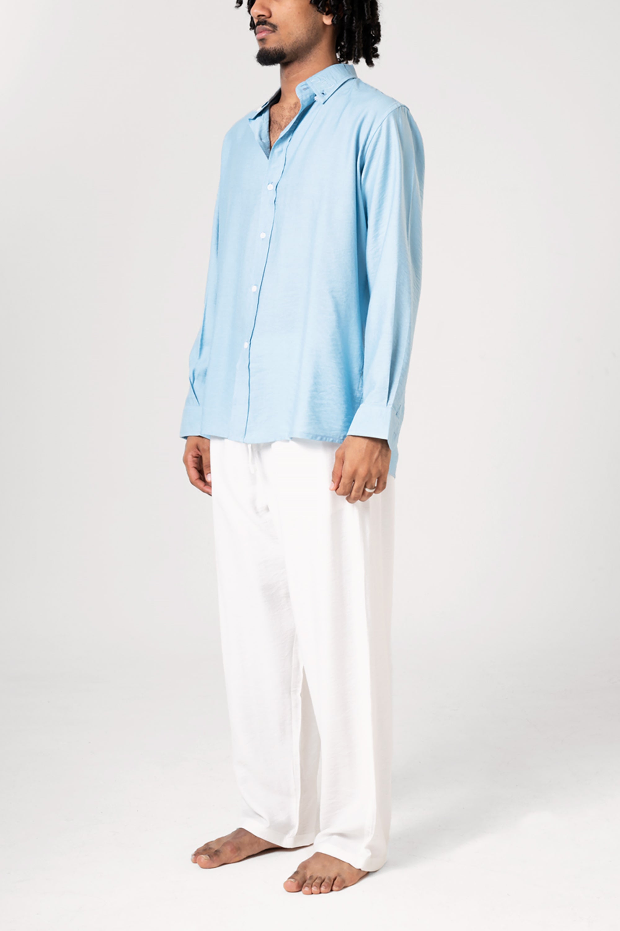 Blue Linen Shirt by Seemly