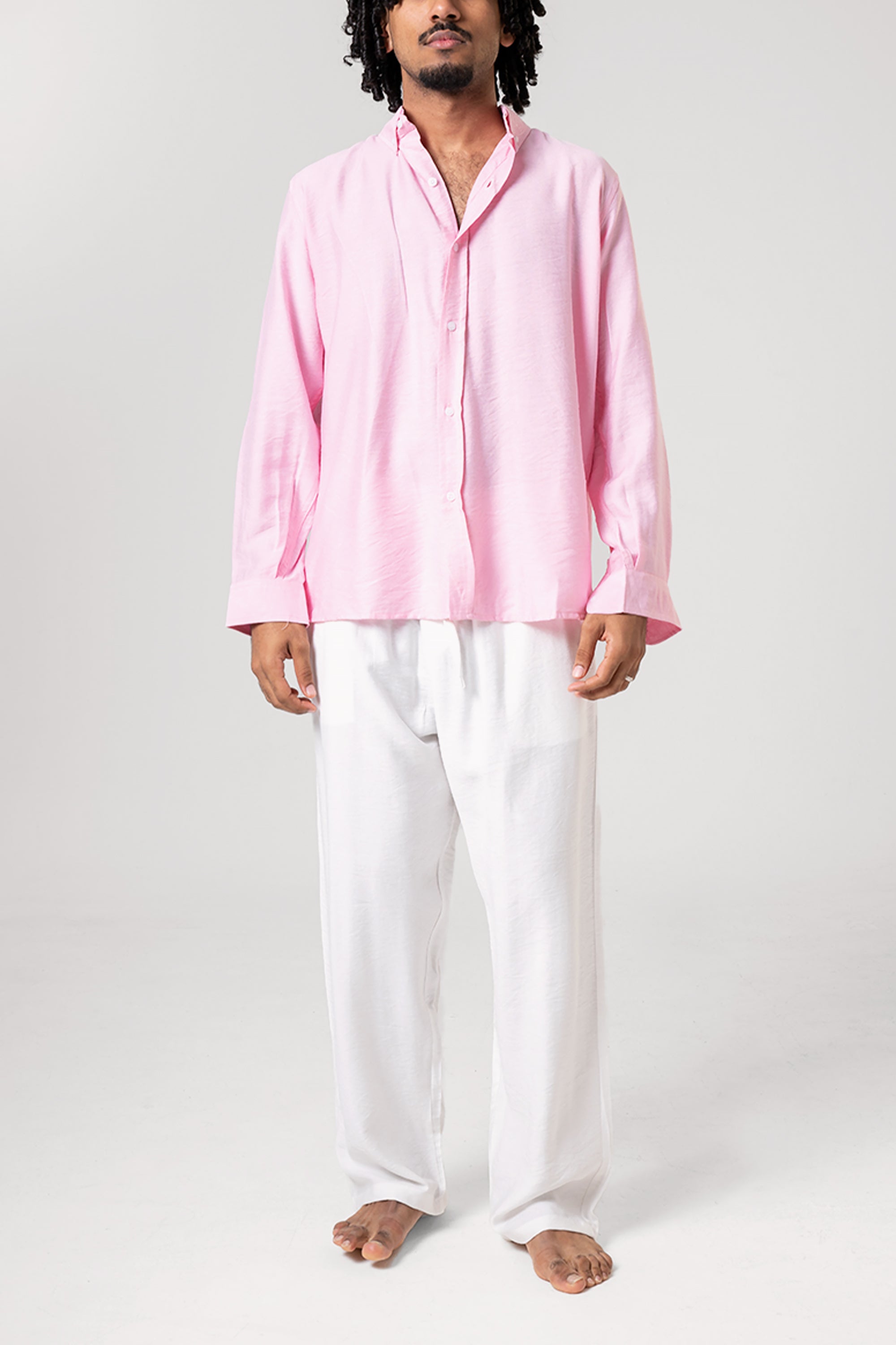 Pink Linen Shirt by Seemly