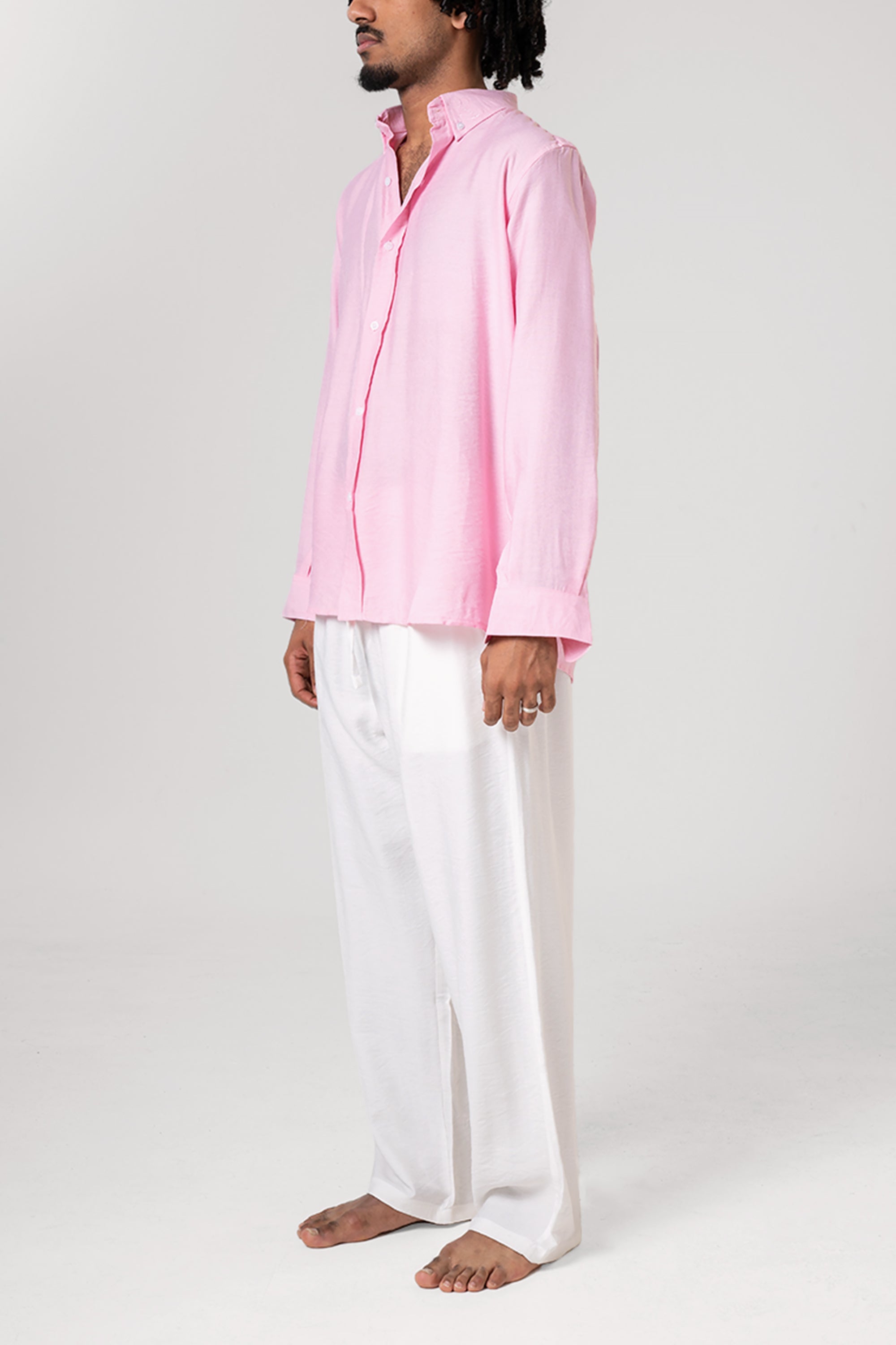 Pink Linen Shirt by Seemly