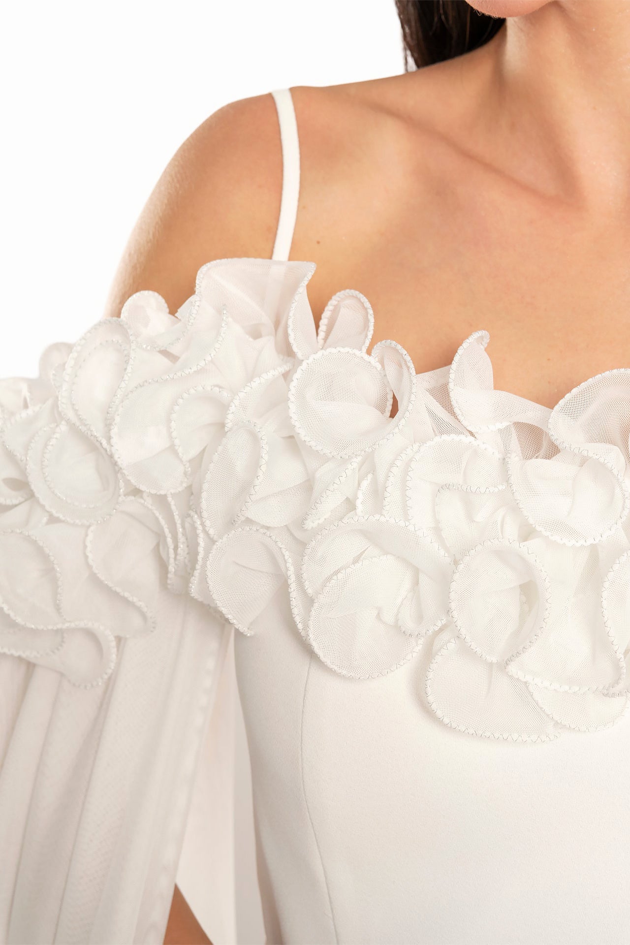 Women White Floral Jumpsuit by WECRE8