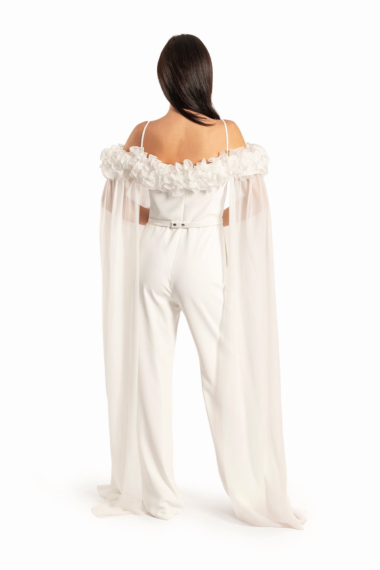 Women White Floral Jumpsuit by WECRE8