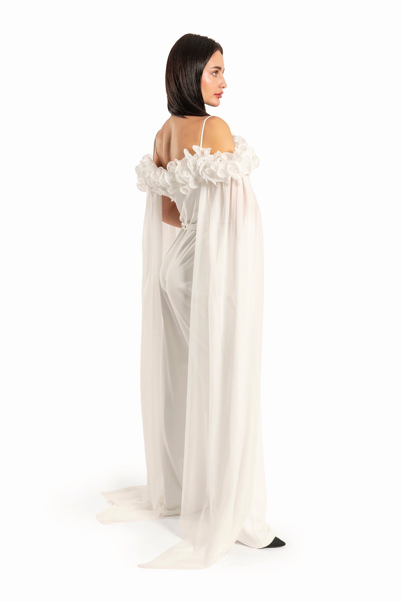 Women White Floral Jumpsuit by WECRE8