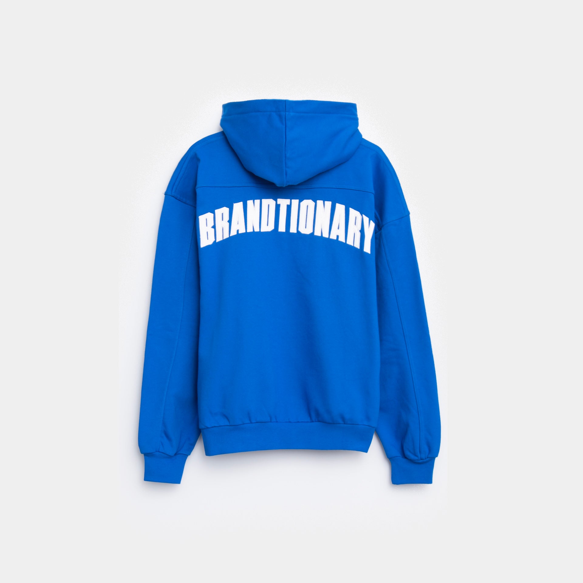 Royal Blue Classic Hoodie with 'Brandtionary' Typography on the Back by BrandTionary