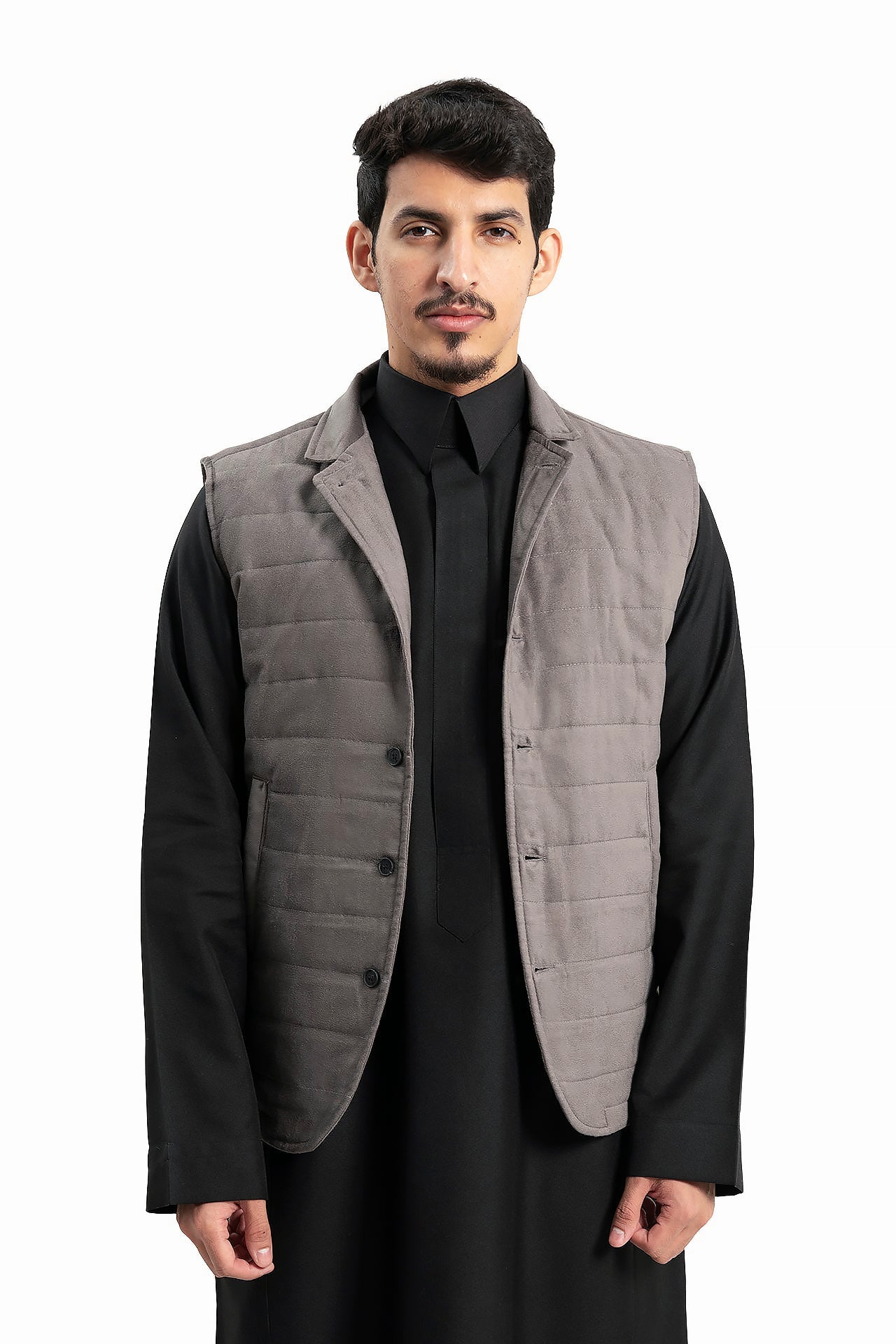 Men Gray Vest by WECRE8
