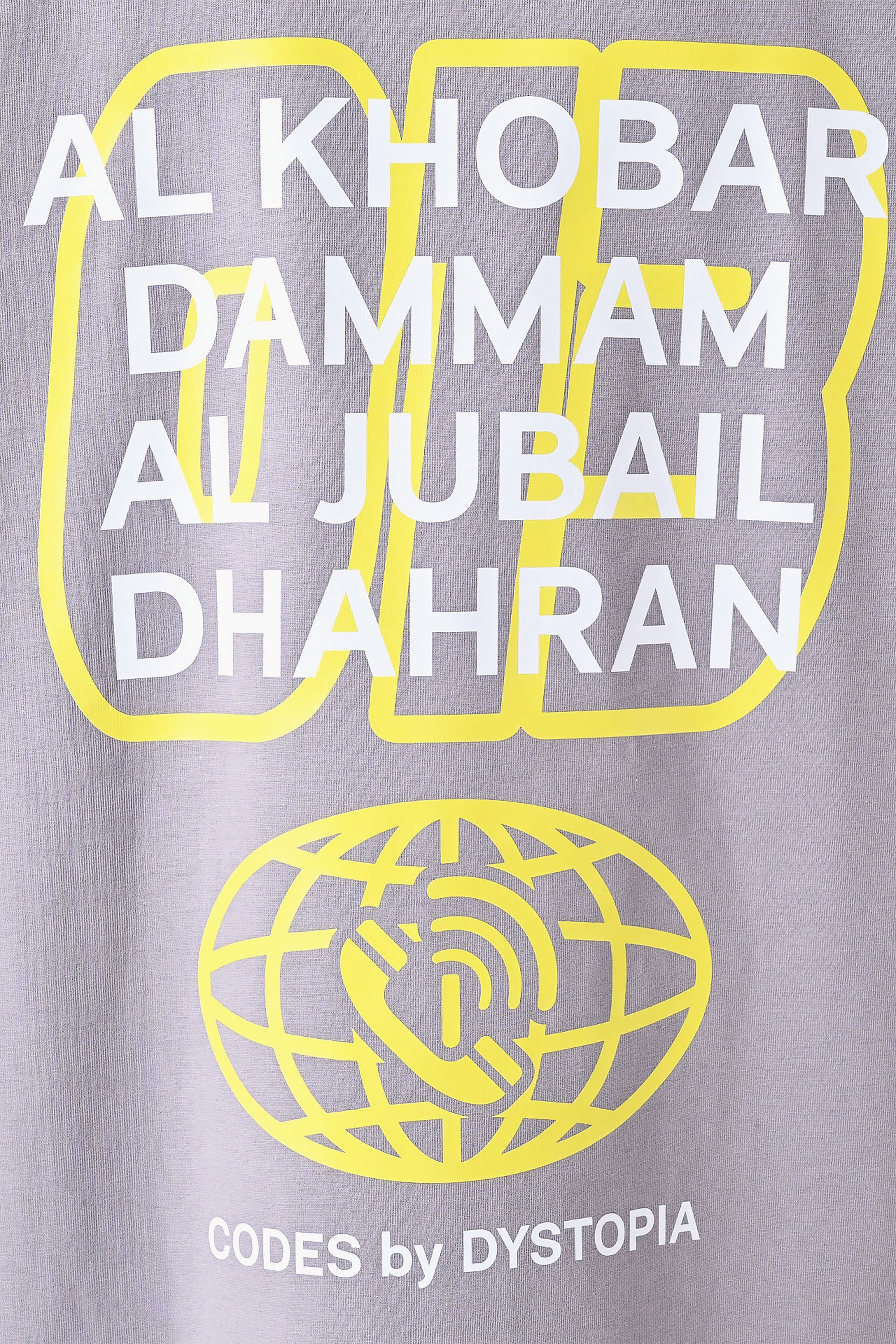 Grey Code Printed T-shirt by Dystopia