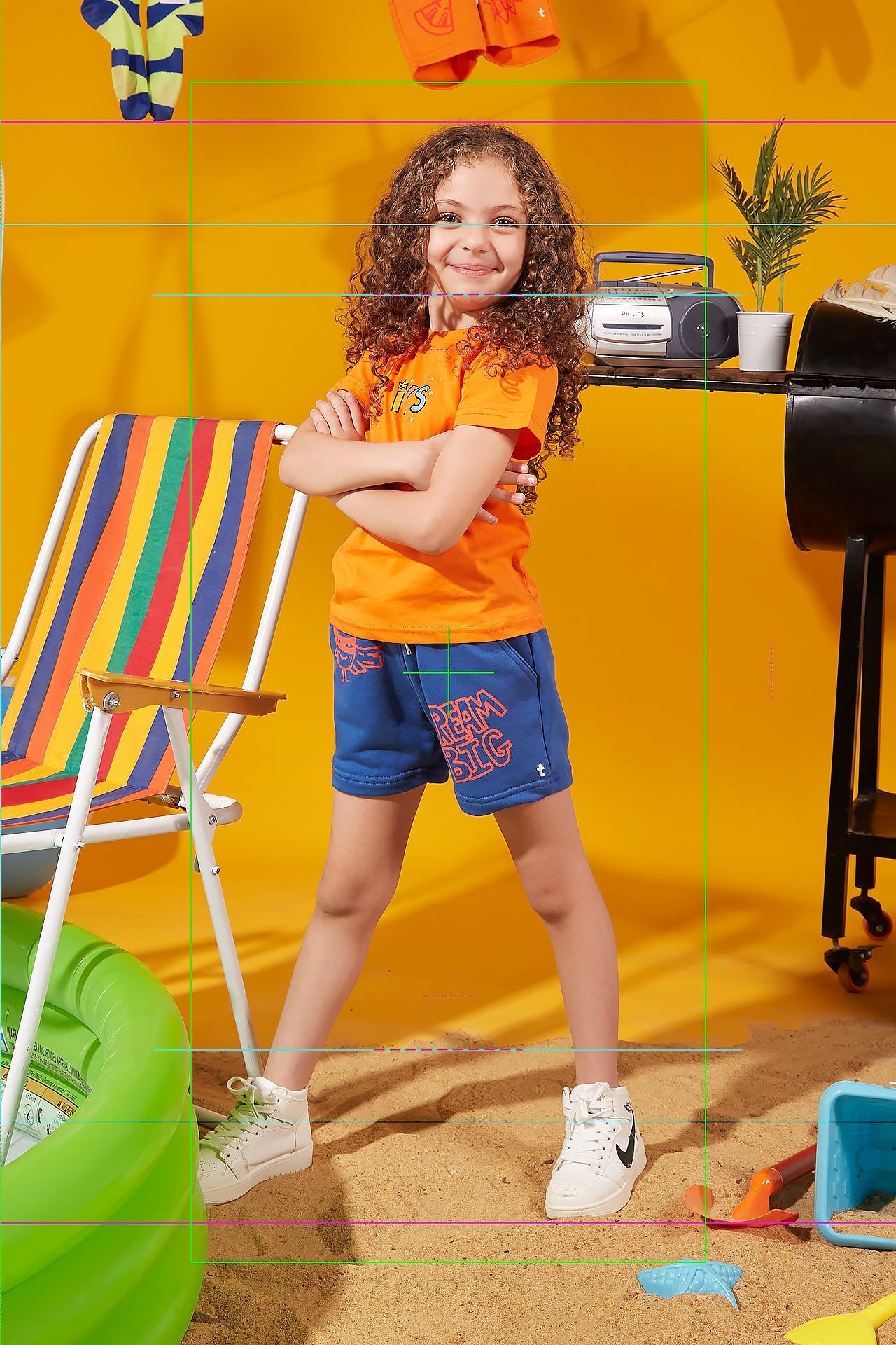 Kids Blue Dream Big Sworts By In Your Shoe