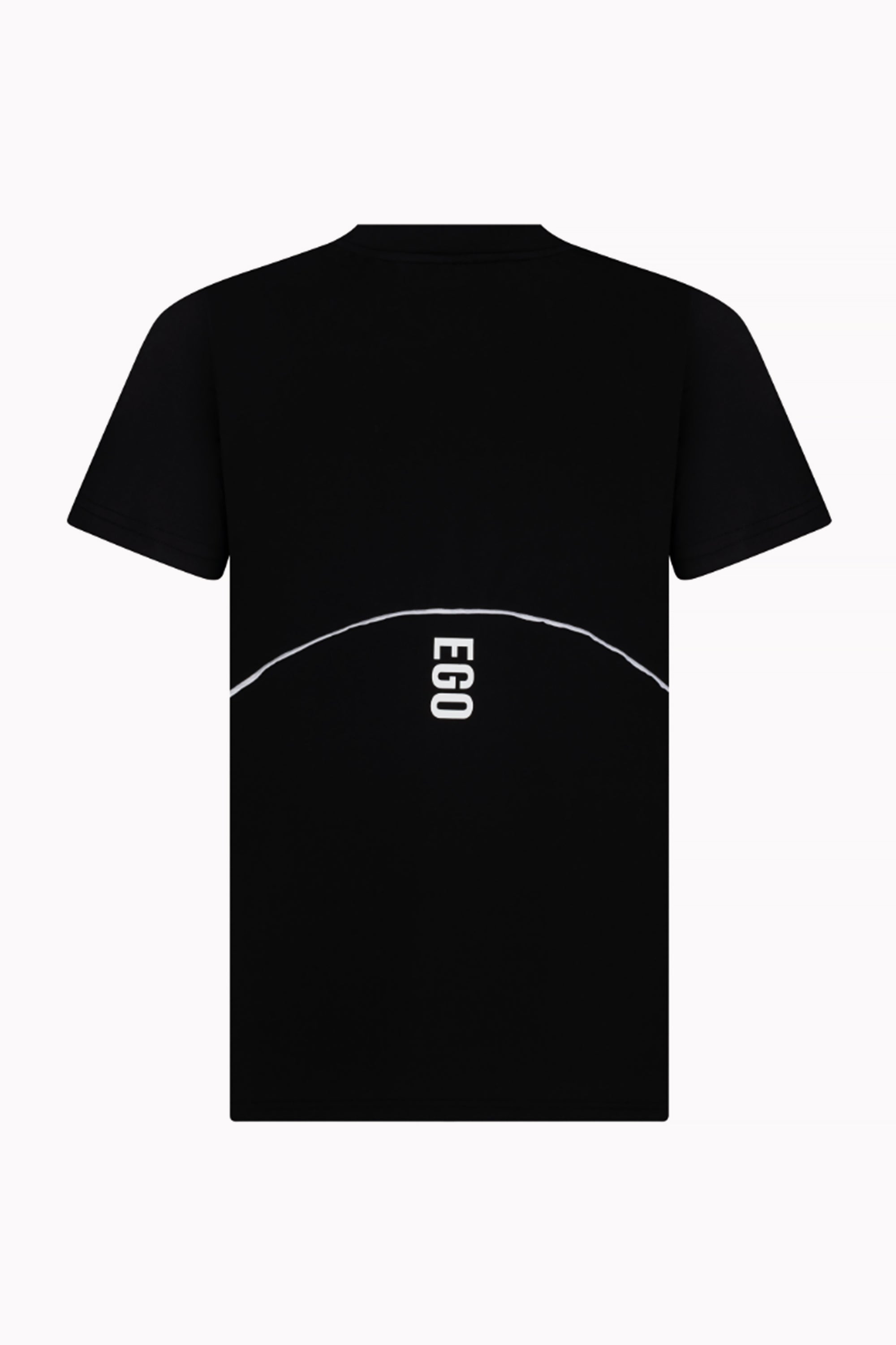تي شيرت رجالي أسود بقصّة Slim Fit من EGO Contrast من EGO Sustainable