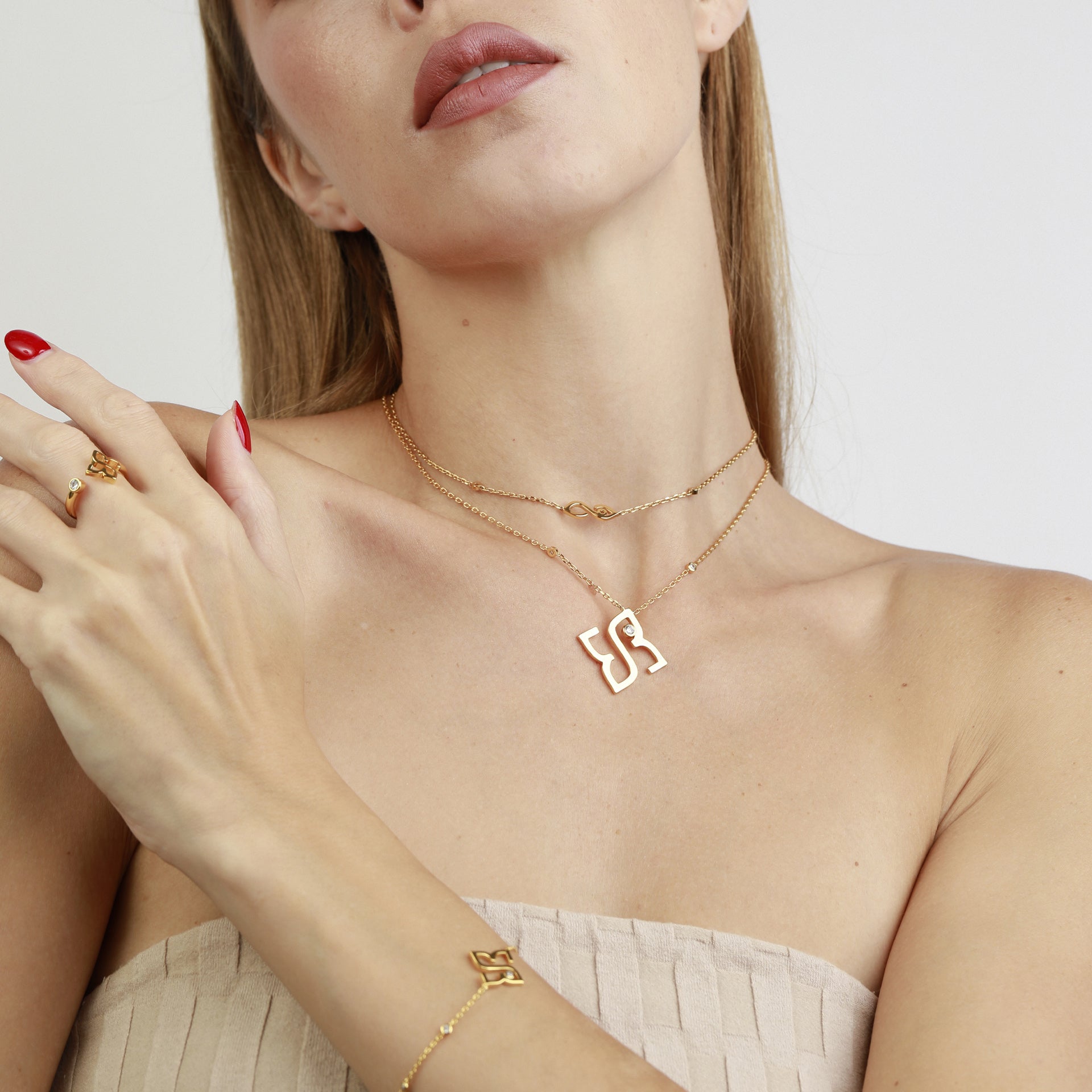 Gold Classic Double Necklace From Le Soleil