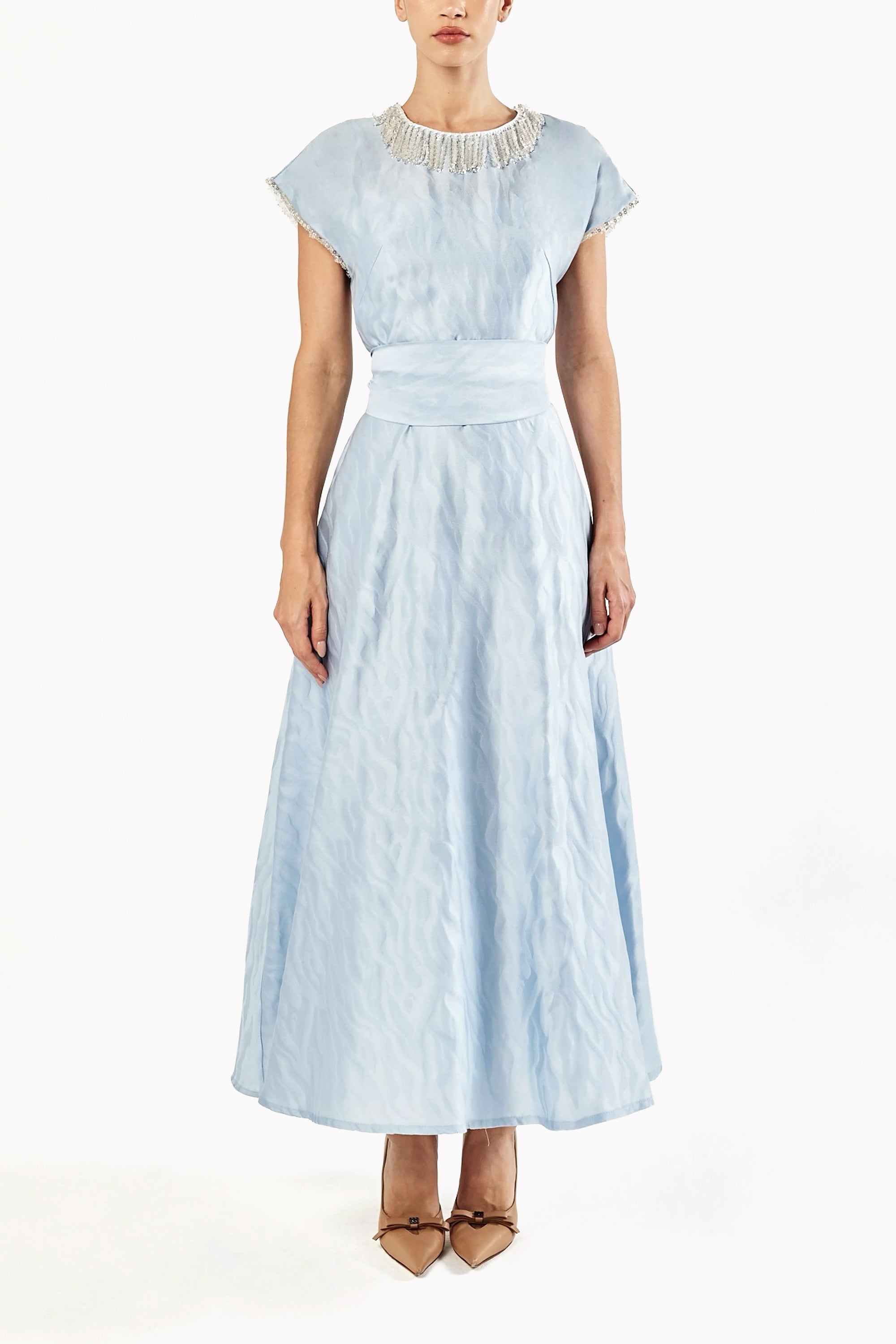 Blue Felicity Ankle-Length Dress by Baruni