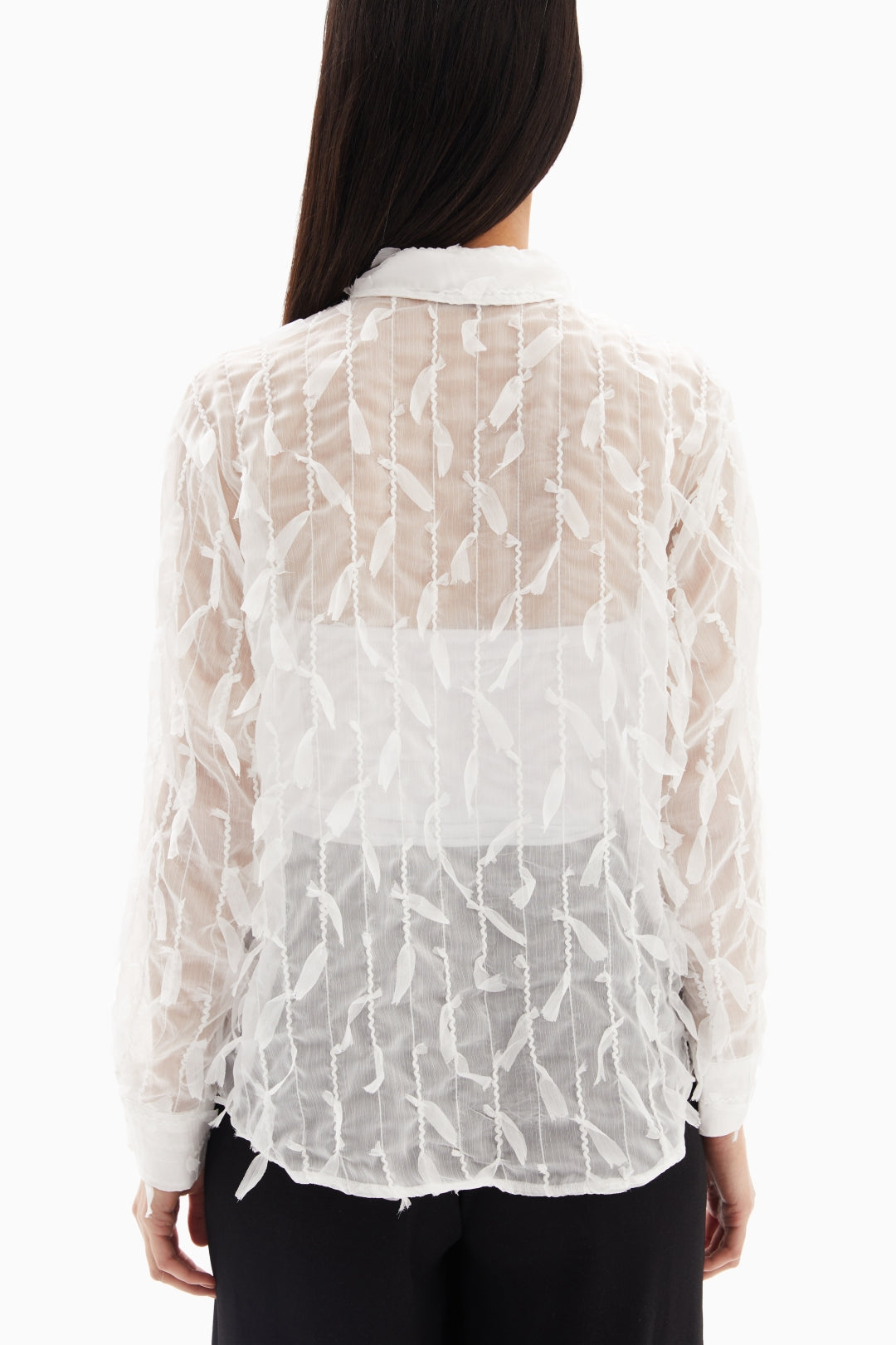 White Sheer Blouse By WECRE8