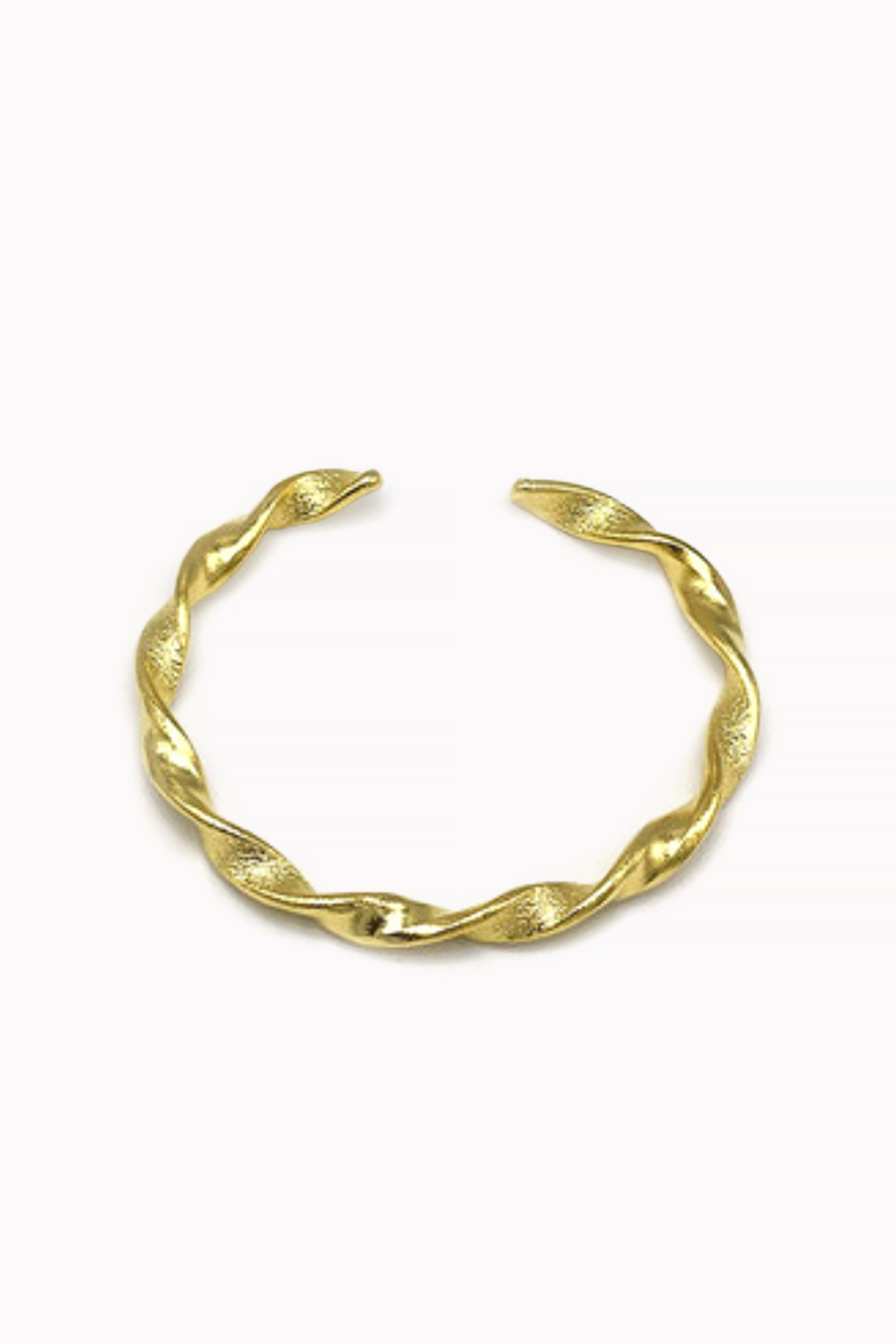 Gold Handmade Twisted Bracelet by M Collection