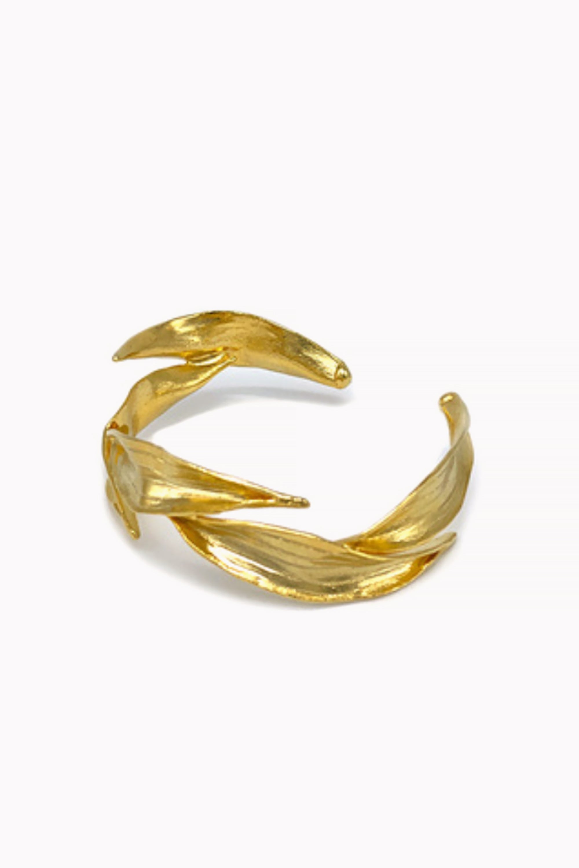Gold Handmade Intertwined Bracelet by M Collection