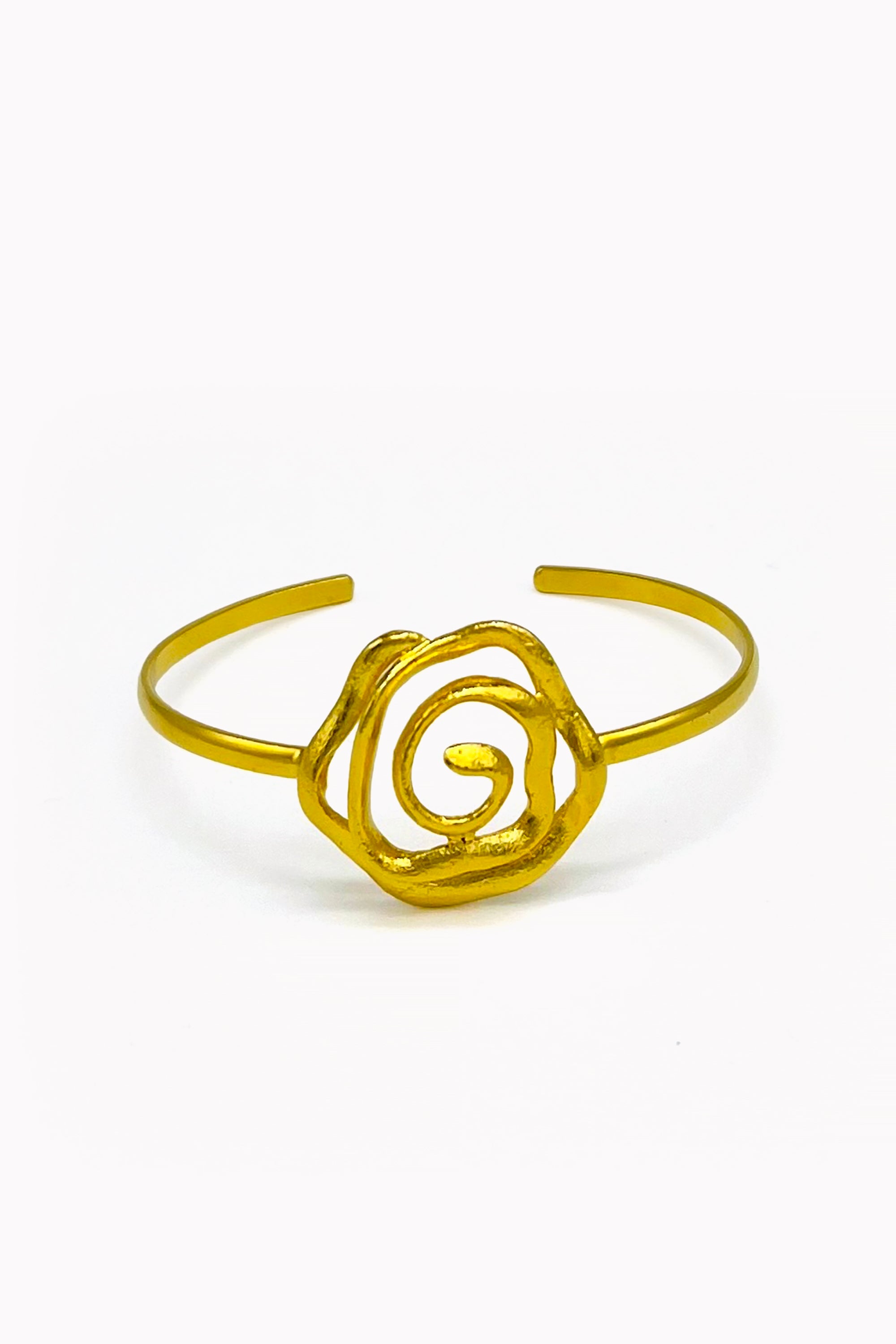 Gold Handmade Rose Bracelet by M Collection