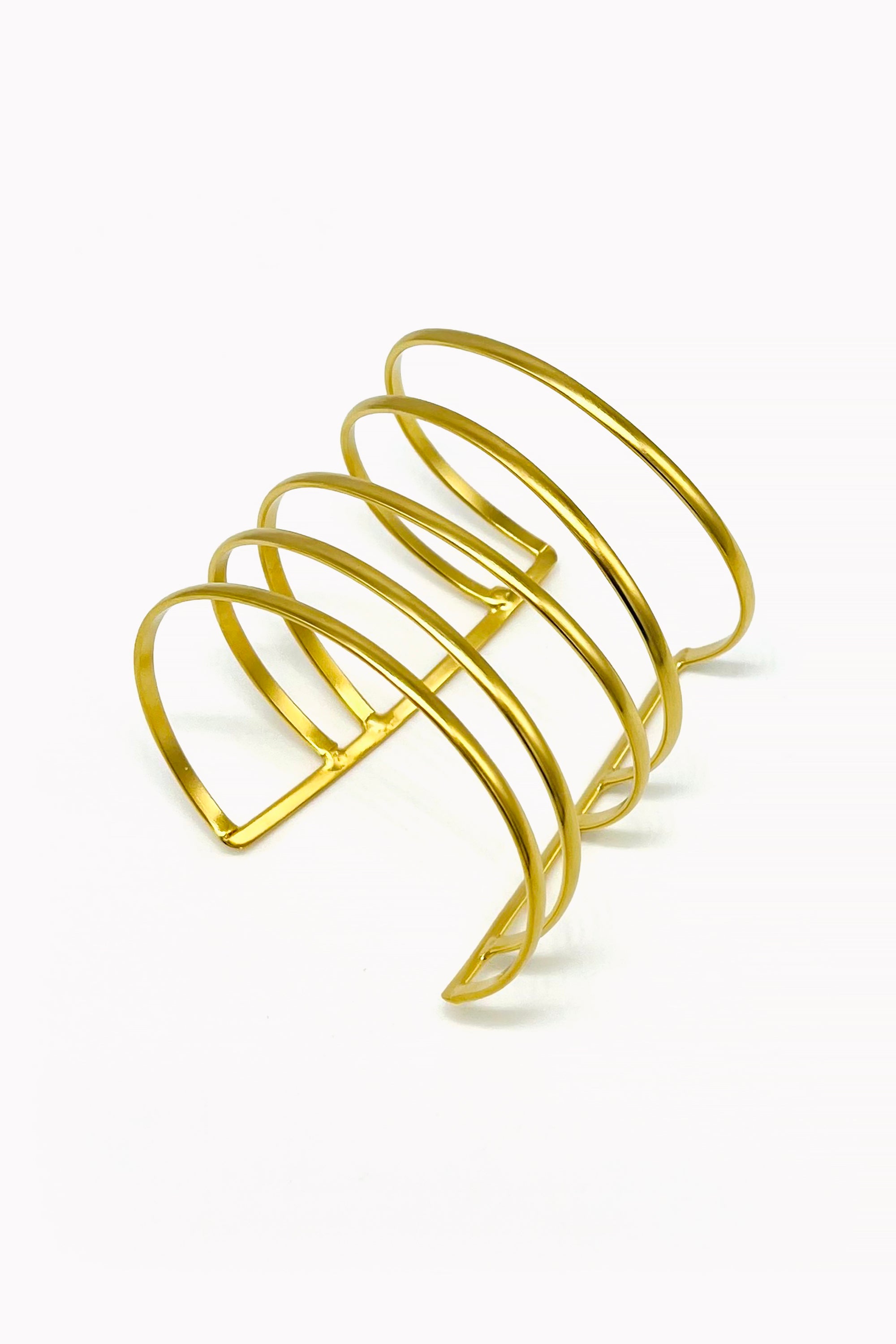 Gold Handmade Loops Bracelet by M Collection