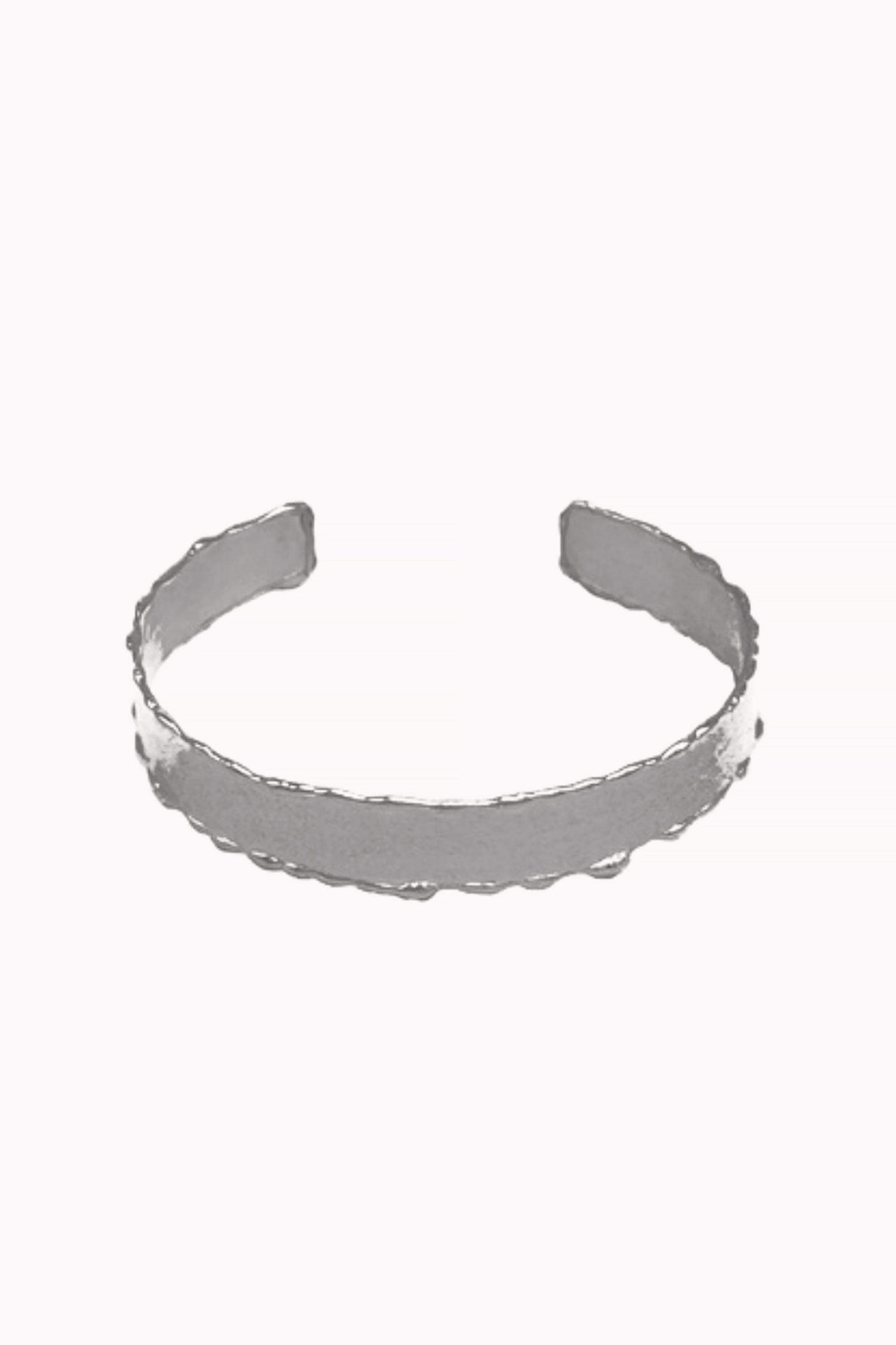 Silver Handmade Scalloped Bracelet by M Collection