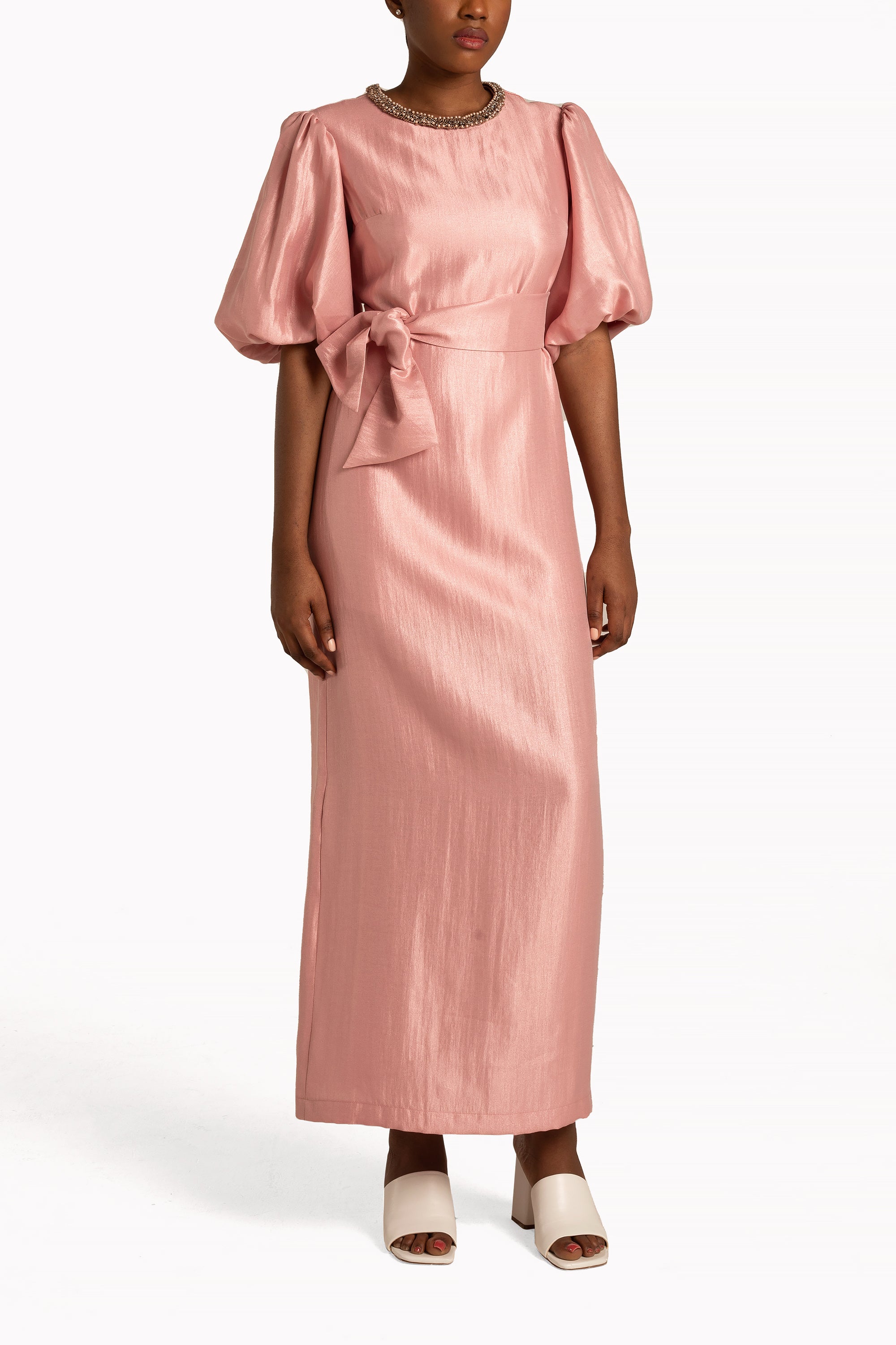 Pink Hoya Maxi Dress by Baruni