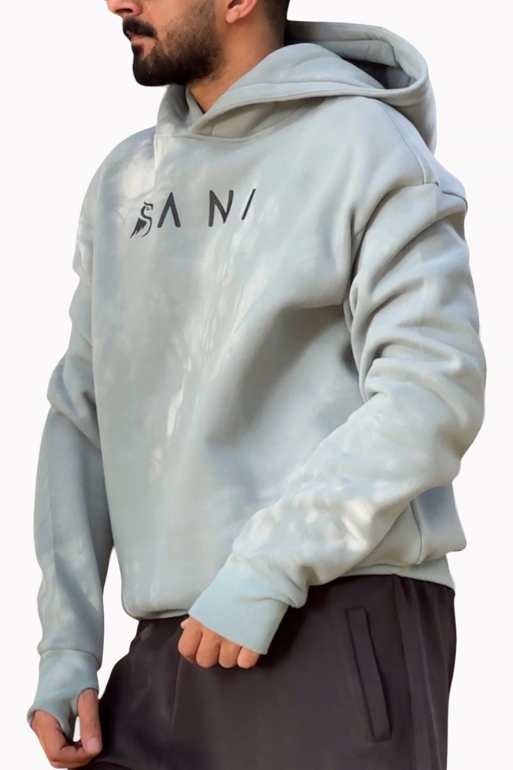 Grey Unisex Signature Hoodie by Sani
