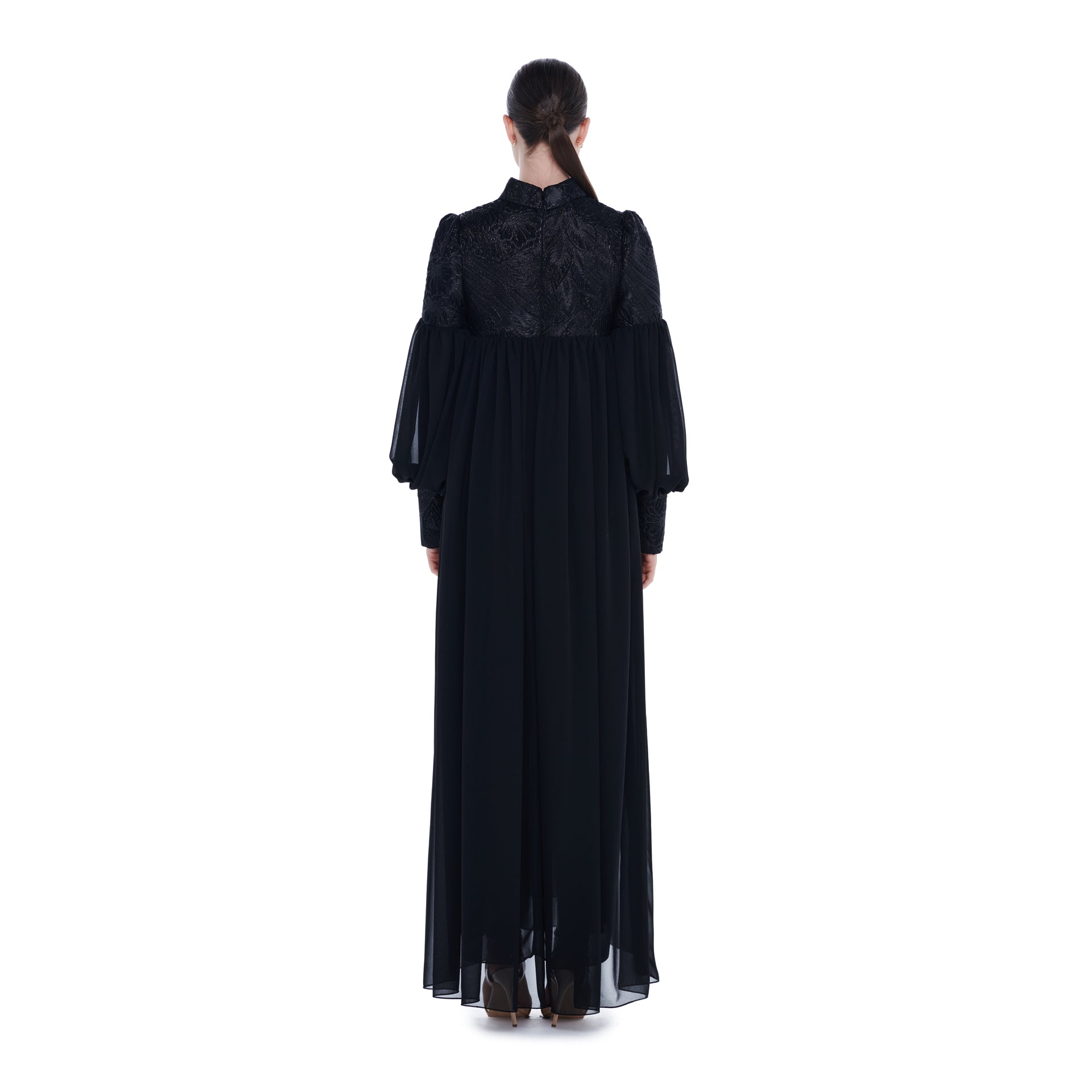 Black Formal Chiffon Dress From Miha