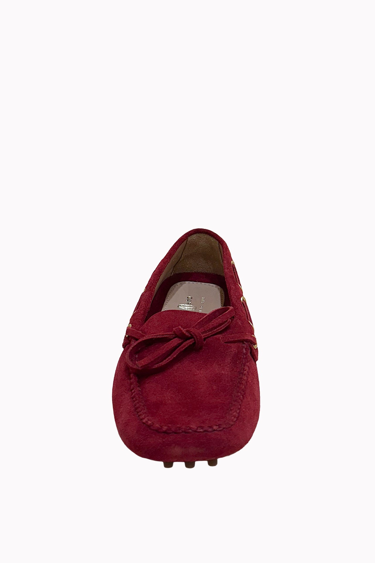 Burgundy Shoe Red Suede Loafers by Vintage SAAF