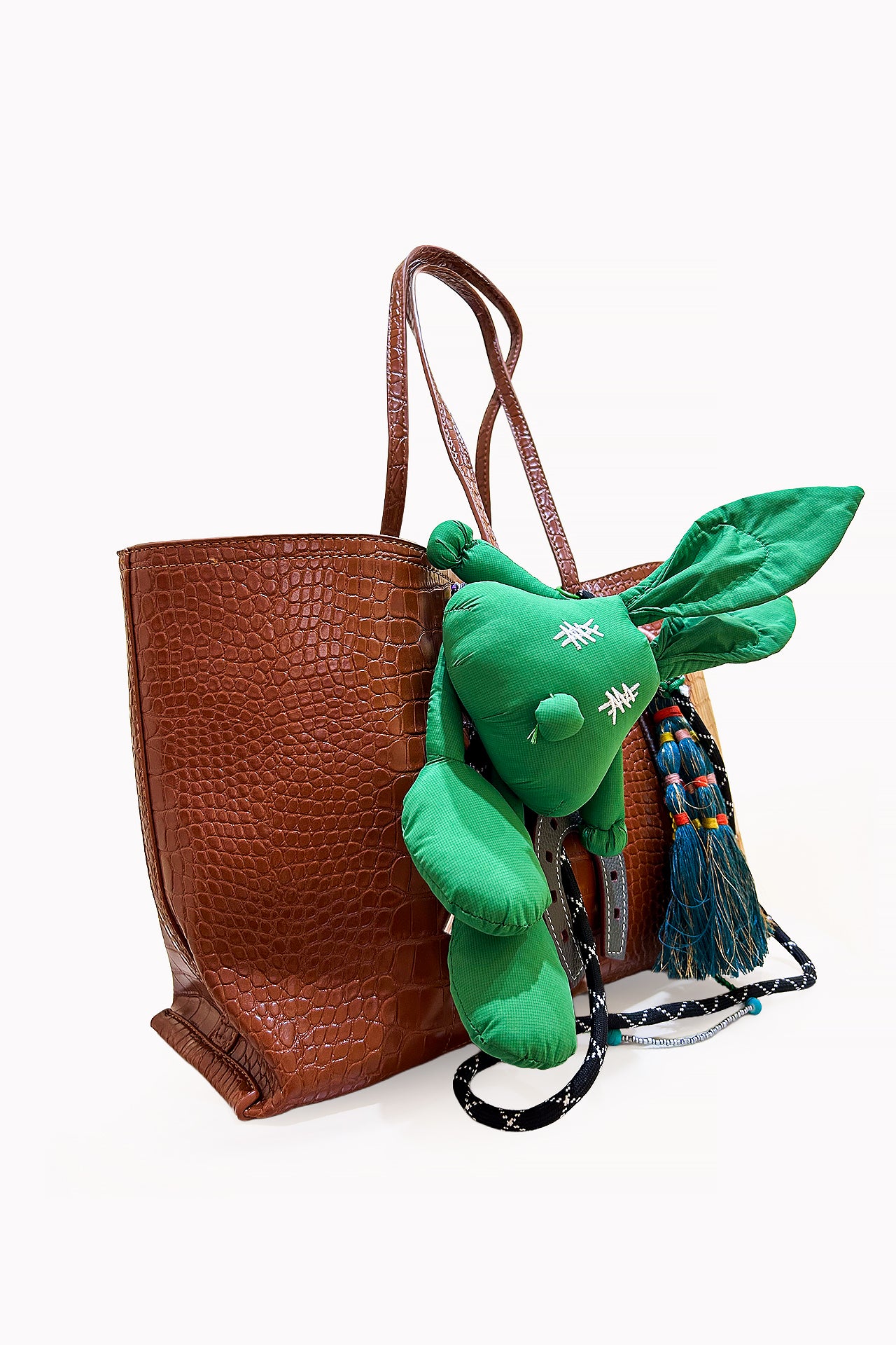 Brown Tote bag with Pouch by Leather Boutique