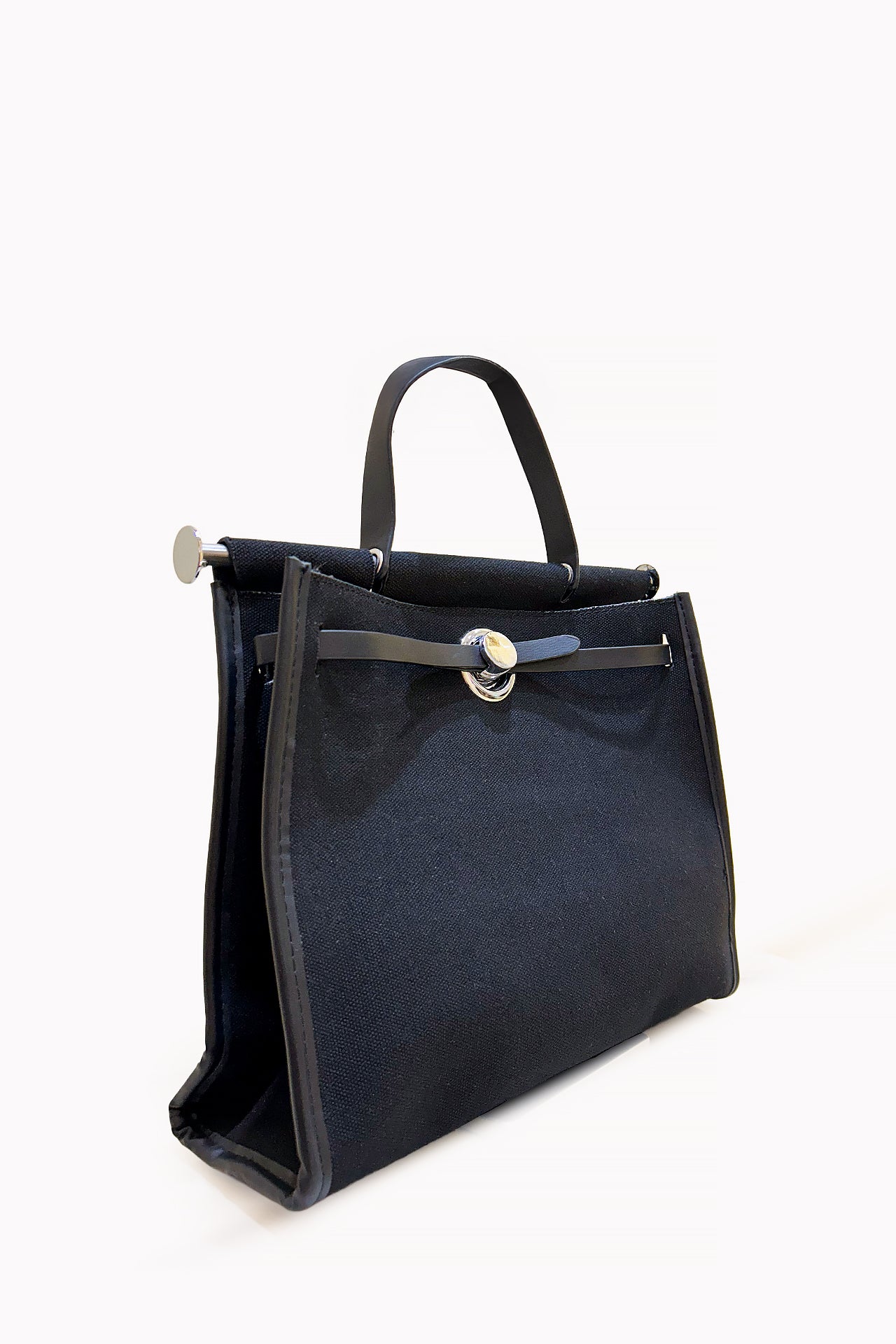 Black Charm Handbag by Leather Boutique