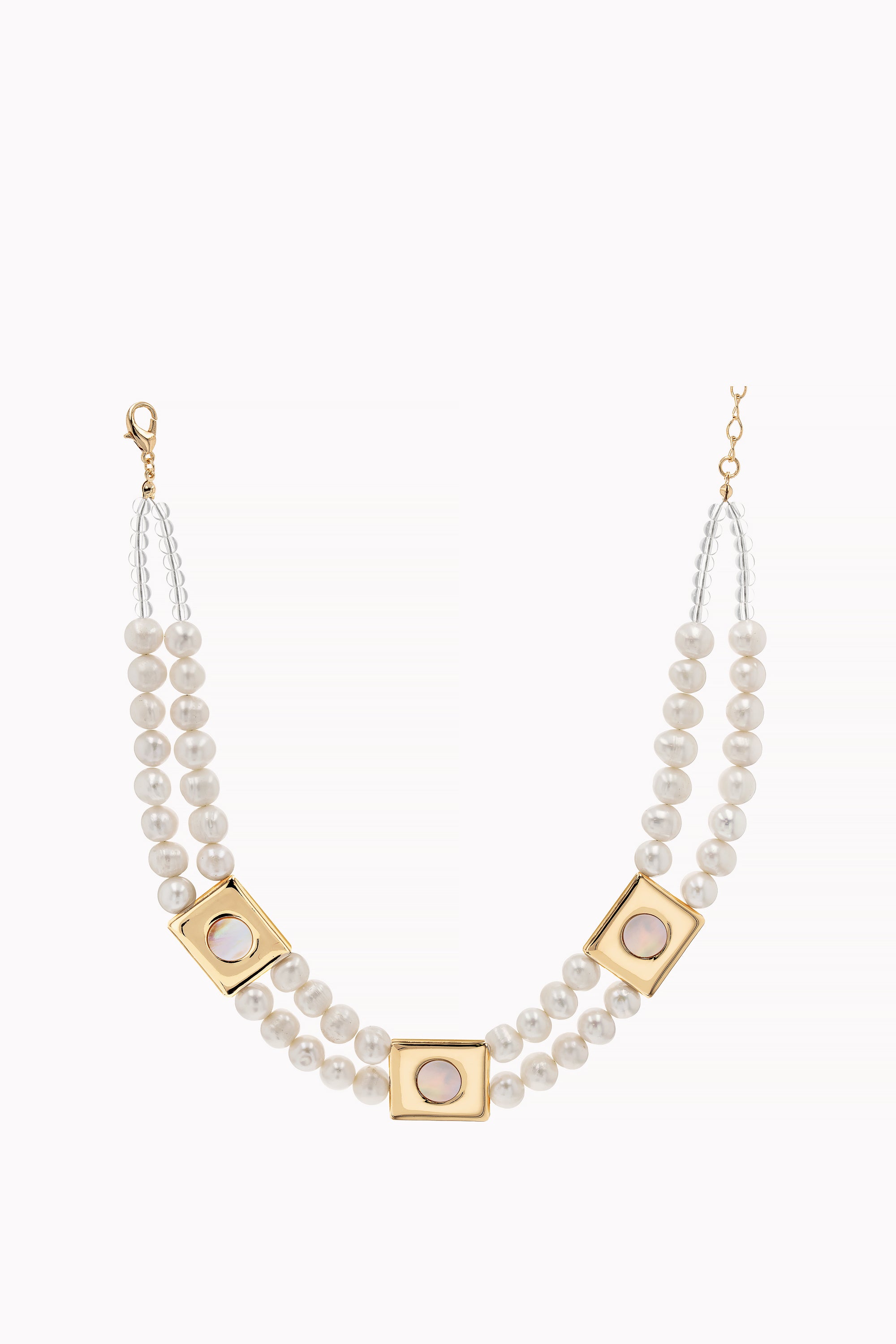 Gold Josephine Pearls Necklace by NK Jewelry