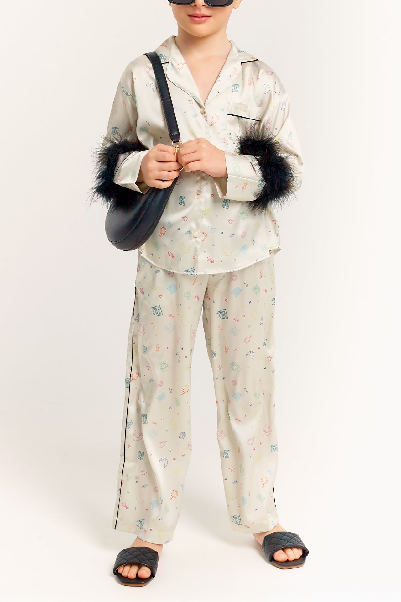 Print Little Luxe Dream Pajamas Set by Katee's Kids