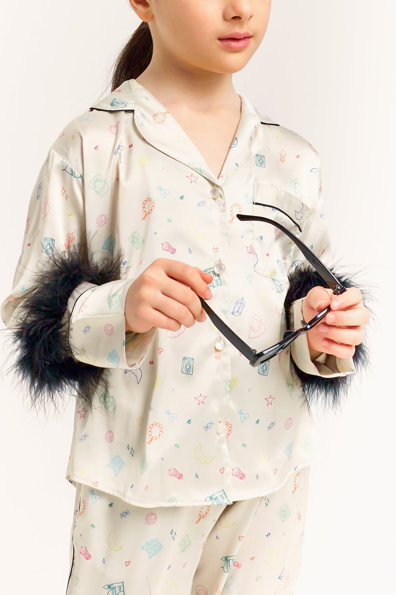 Print Little Luxe Dream Pajamas Set by Katee's Kids