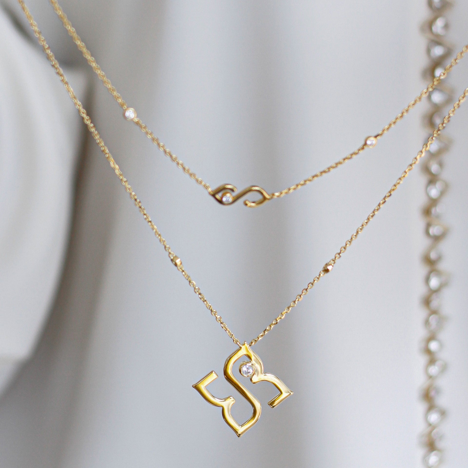 Gold Classic Double Necklace From Le Soleil